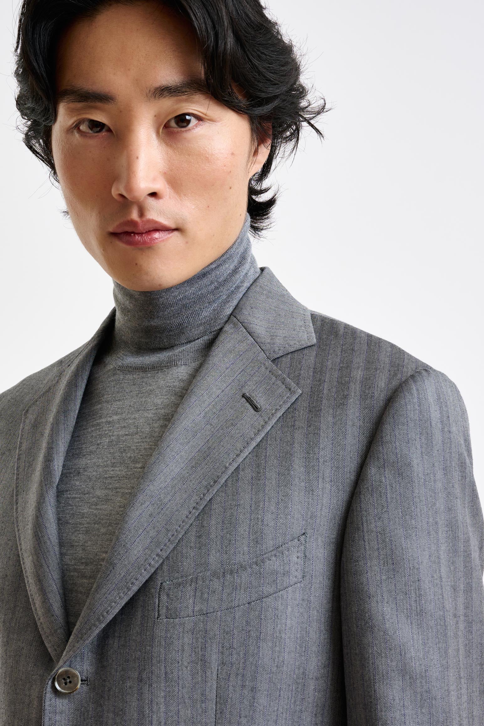 Grey Super 110's Wool Soho Suit Galaxy - Image 11