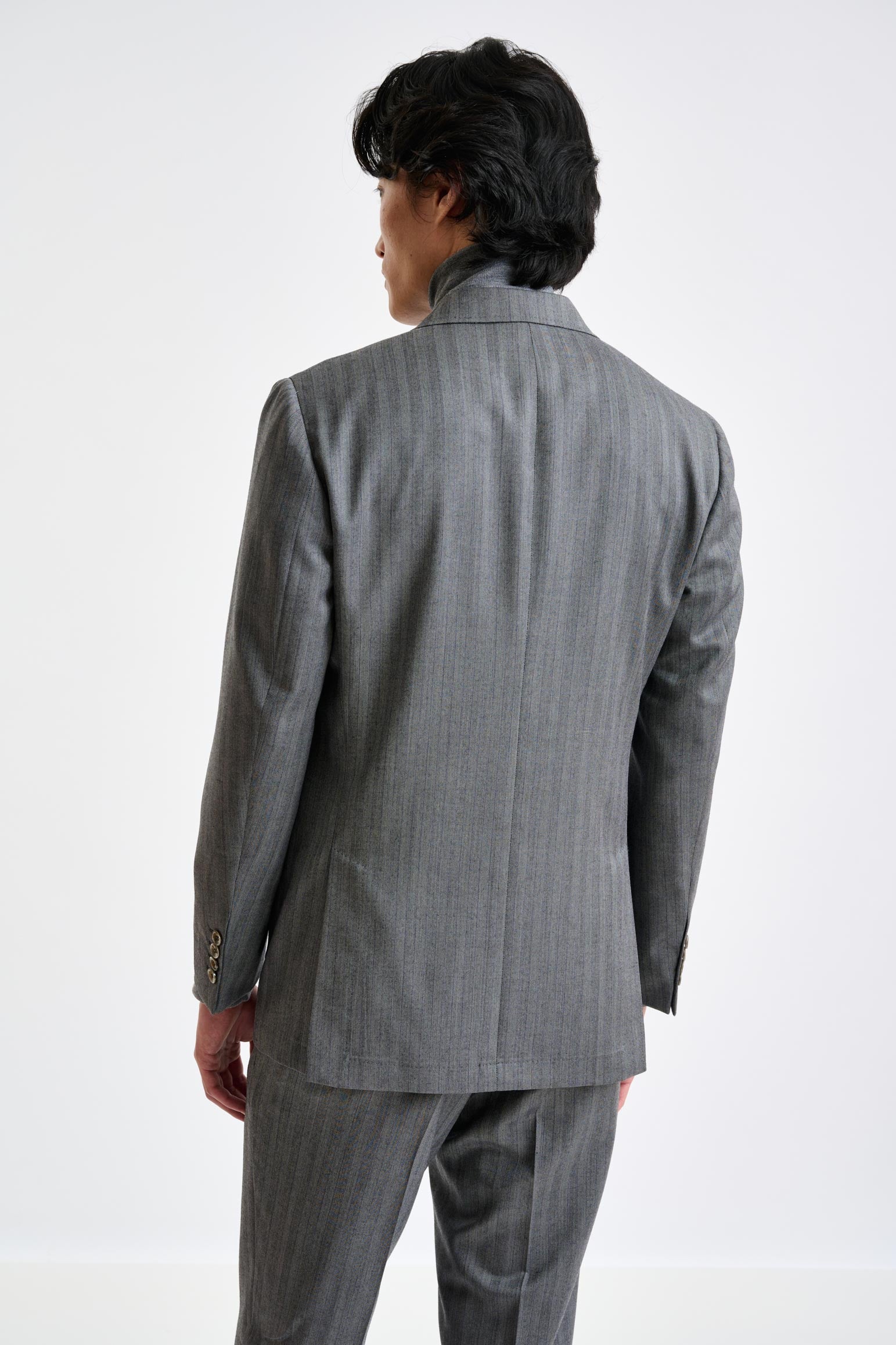 Grey Super 110's Wool Soho Suit Galaxy - Image 7