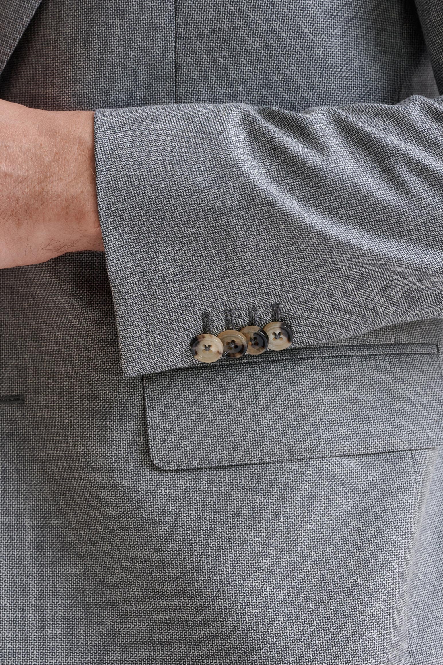 Grey Wool & Cotton Soho Jacket Lifestyle - Image 2
