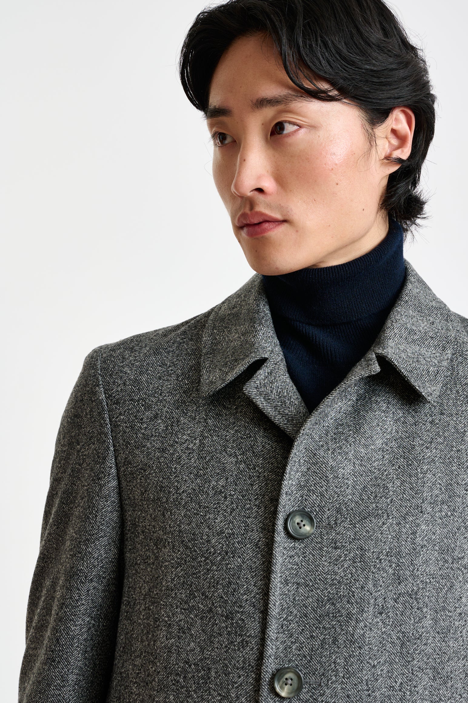 Grey Wool Leeds Coat Zeus - Image 2