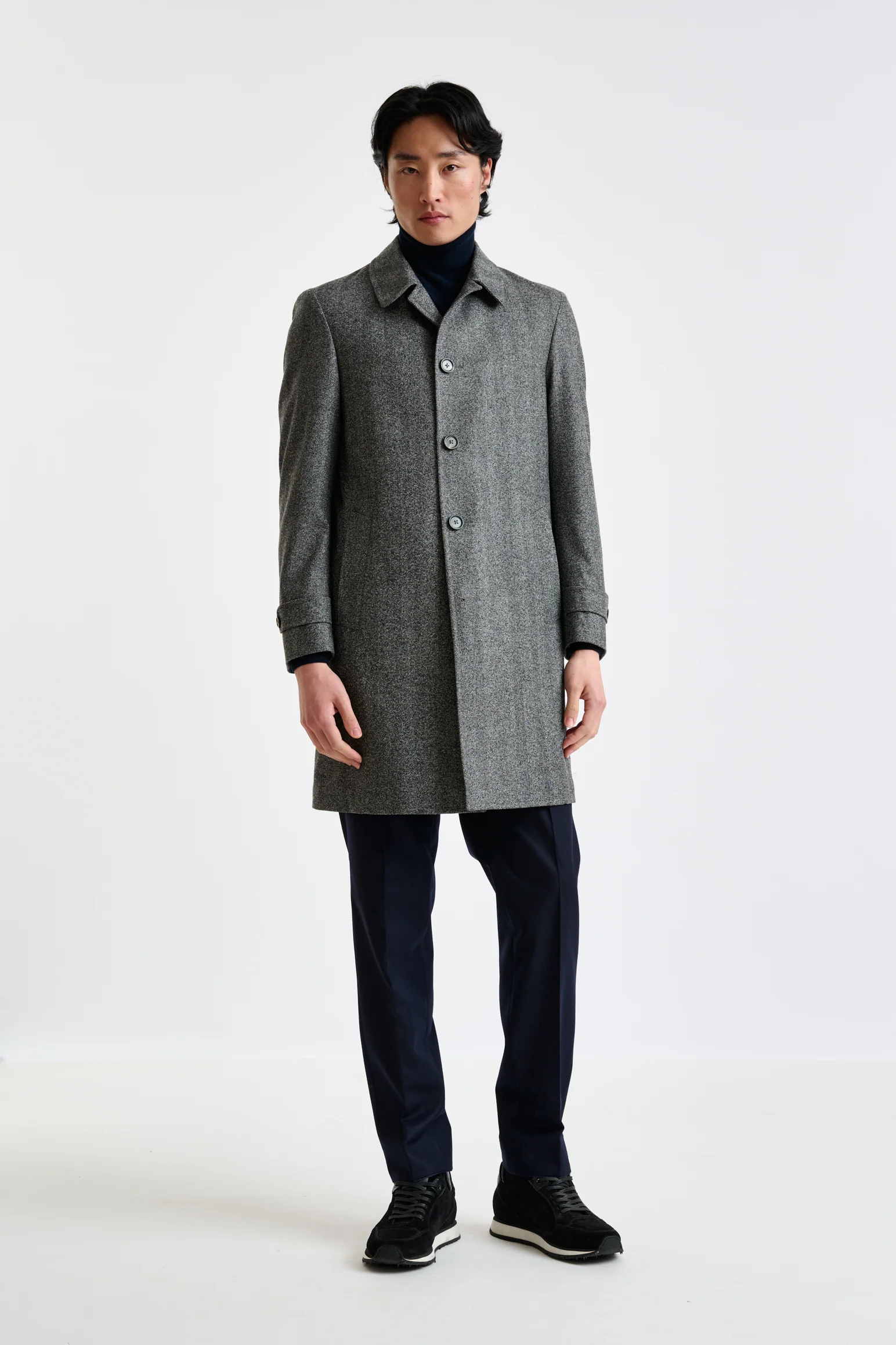 Grey Wool Leeds Coat Zeus - Image 3