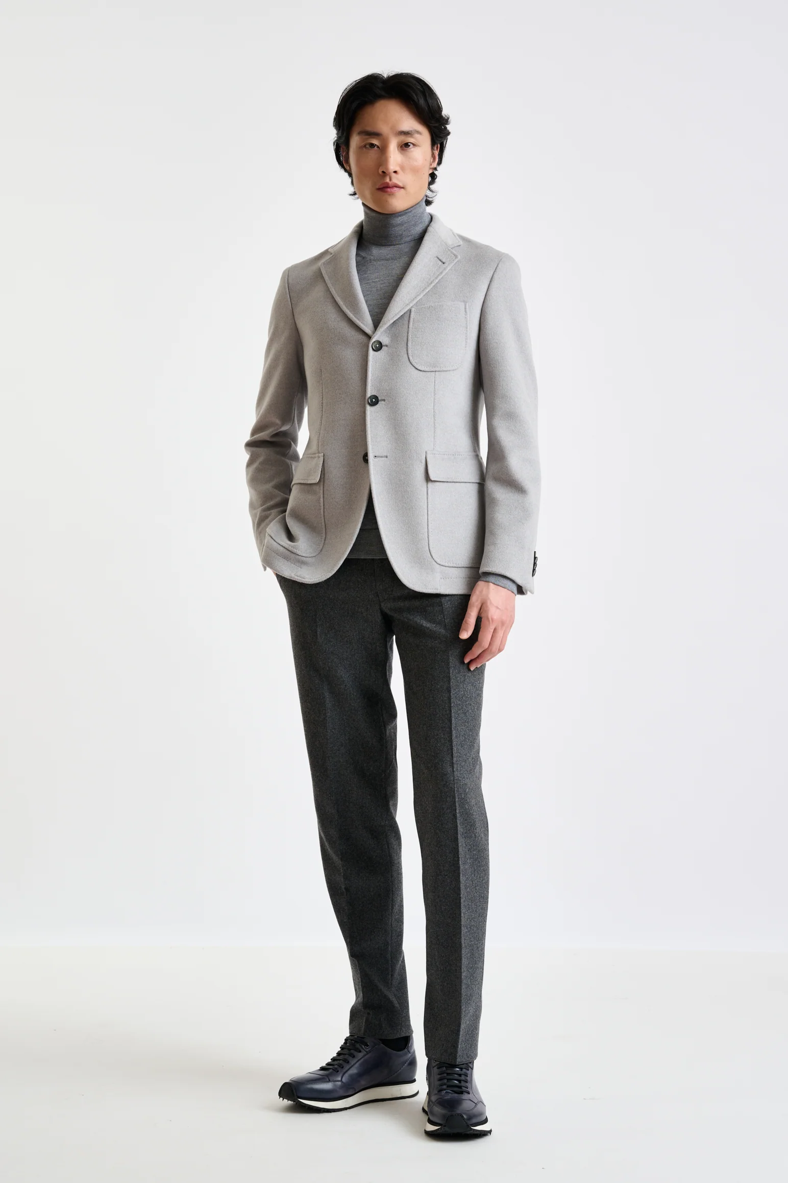 Grey Wool Penrith Jacket Zeus - Image 3