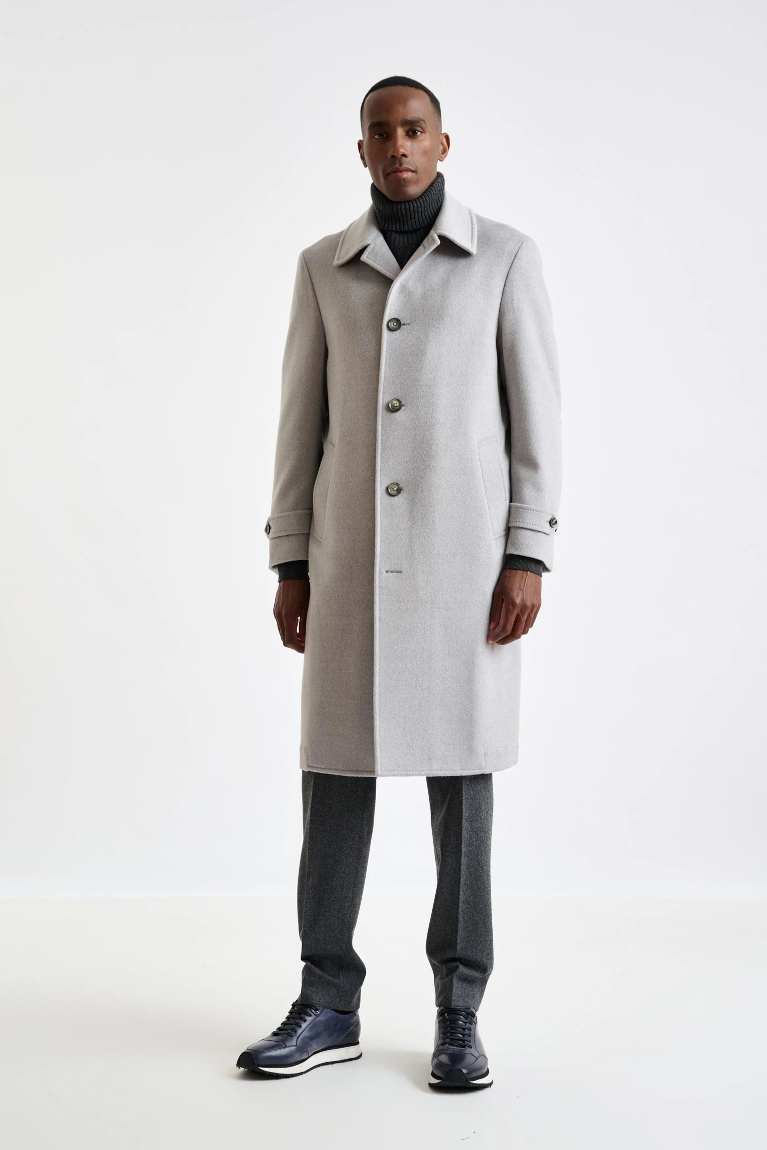 Grey Wool Sheffield Overcoat Zeus - Image 2