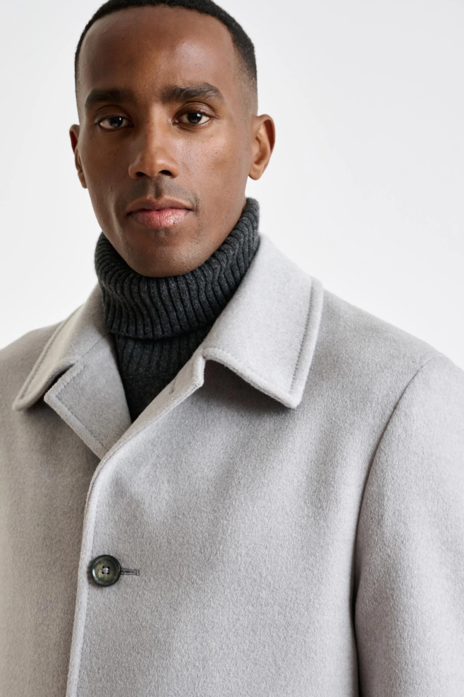 Grey Wool Sheffield Overcoat Zeus - Image 7