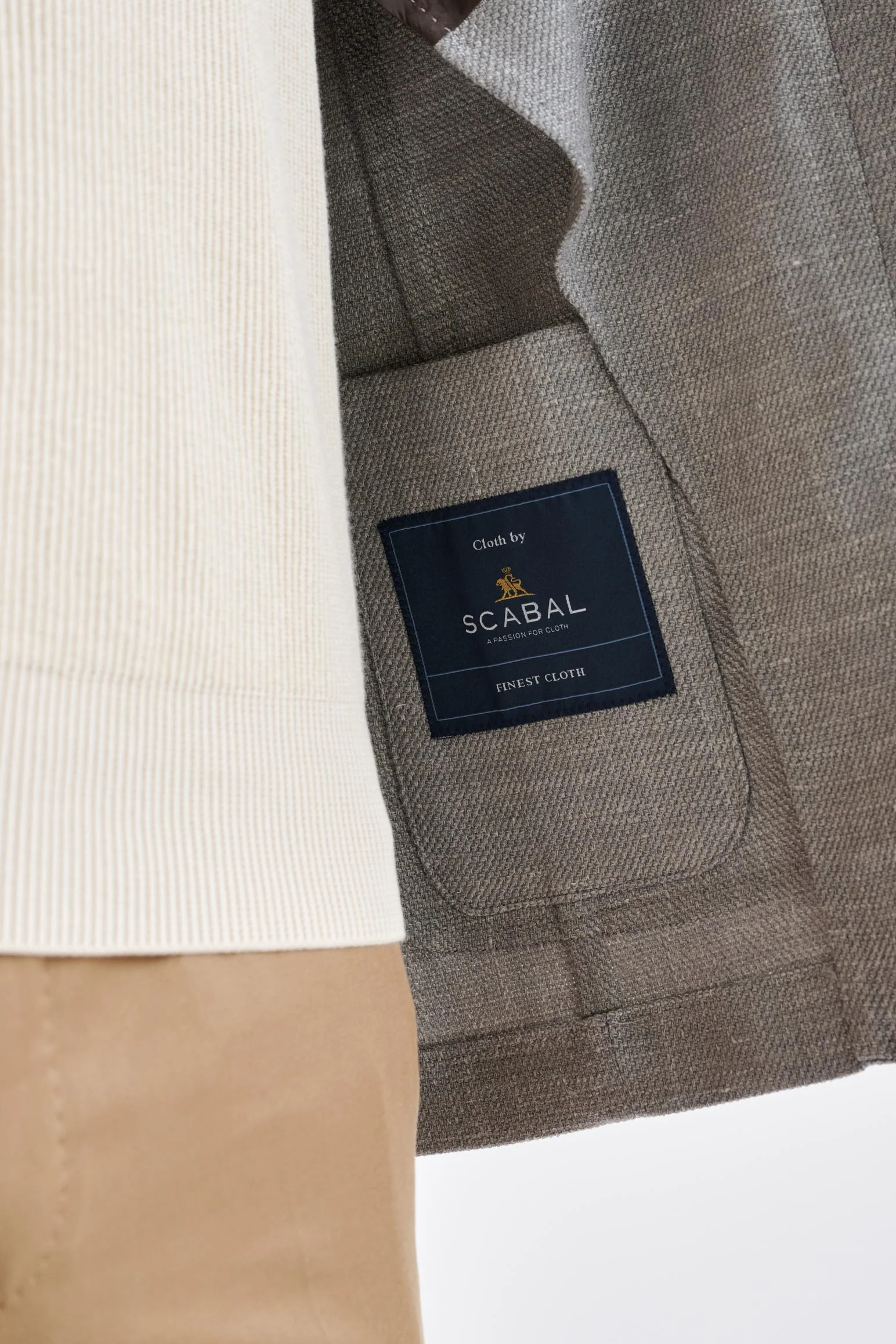 Grey Wool & Silk Kenton Jacket Amalfi Trend - Image 4