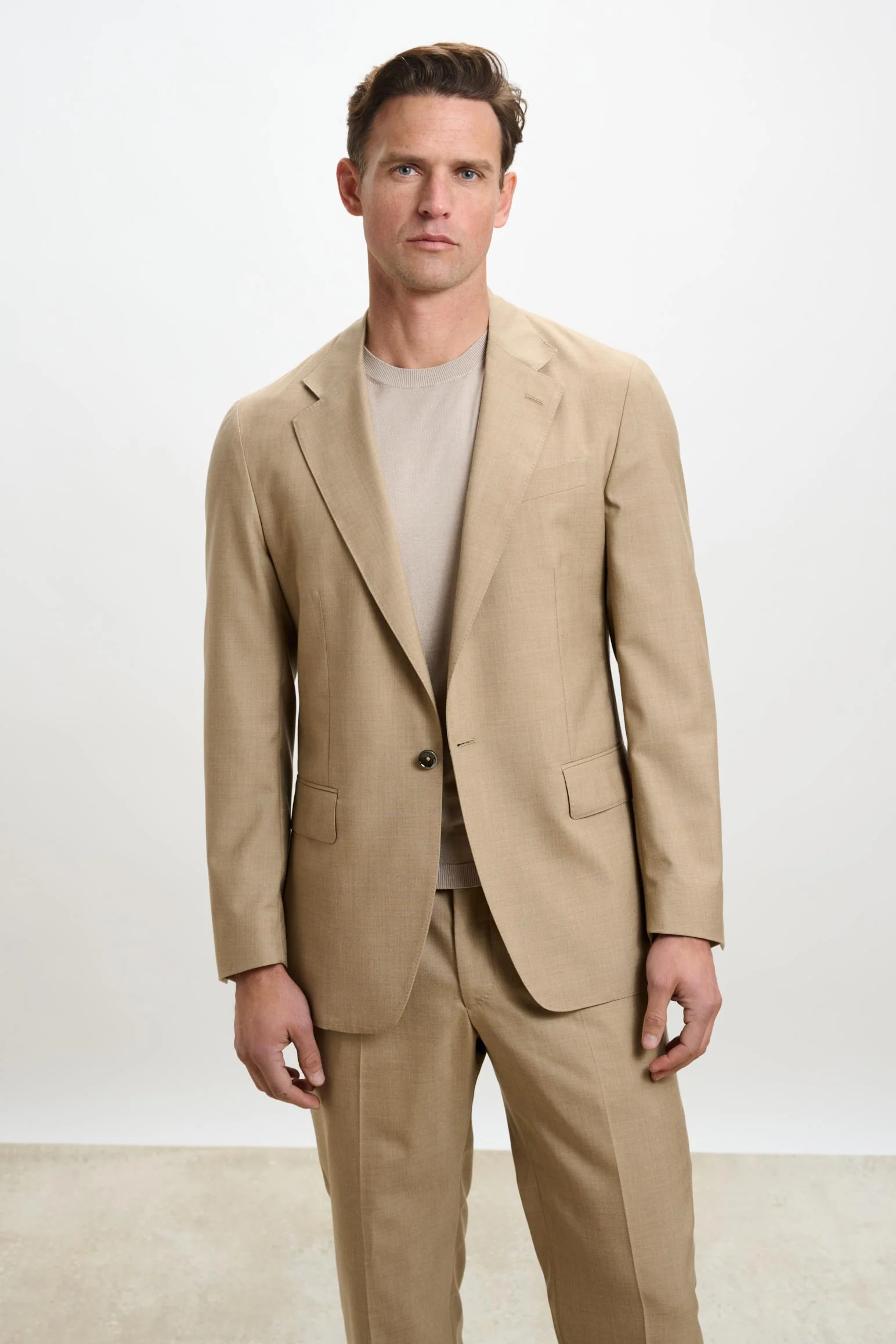 Camel Kensington Suit Summer Cashmere - Image 6