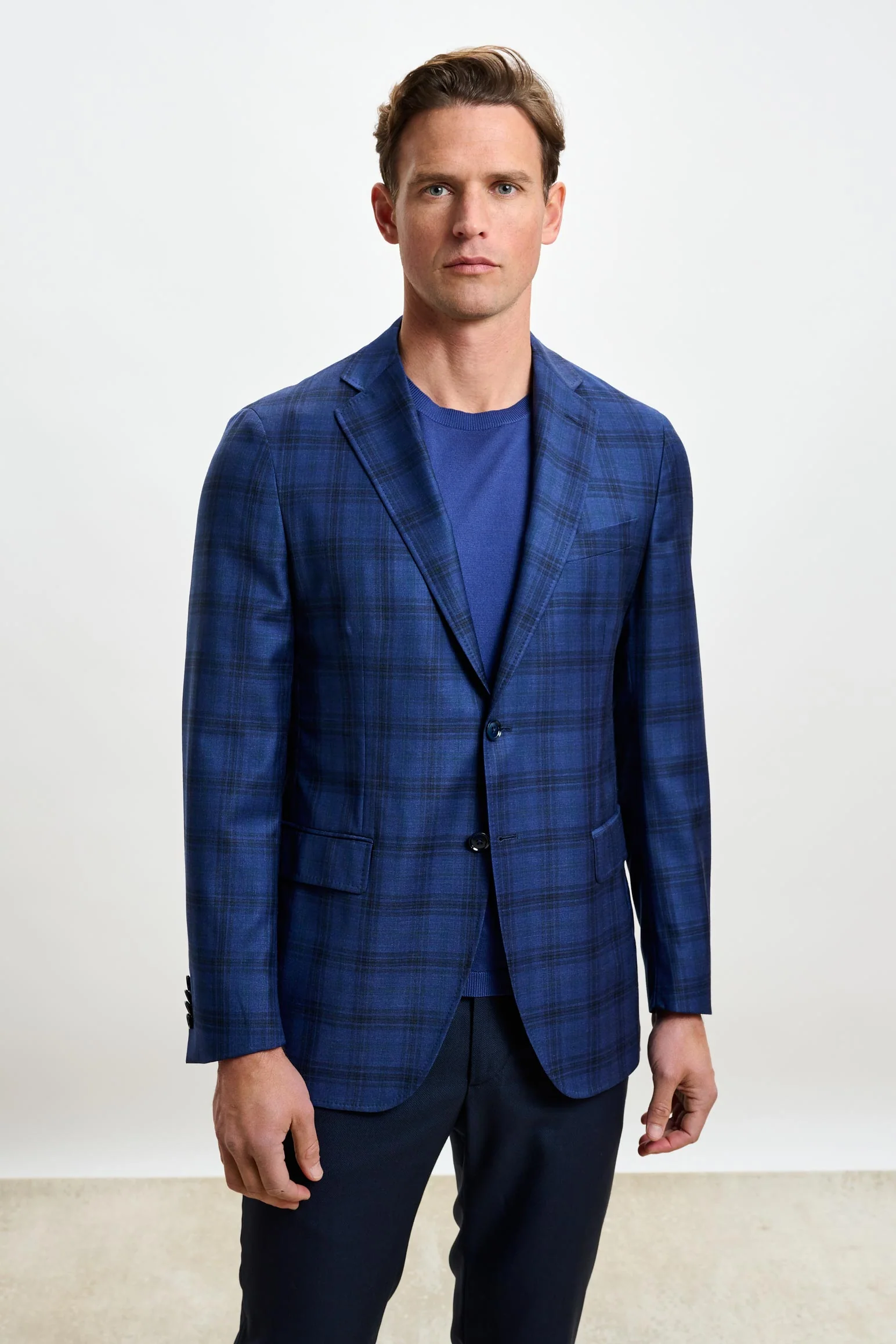 Blue Check Kenton Jacket Mosaic