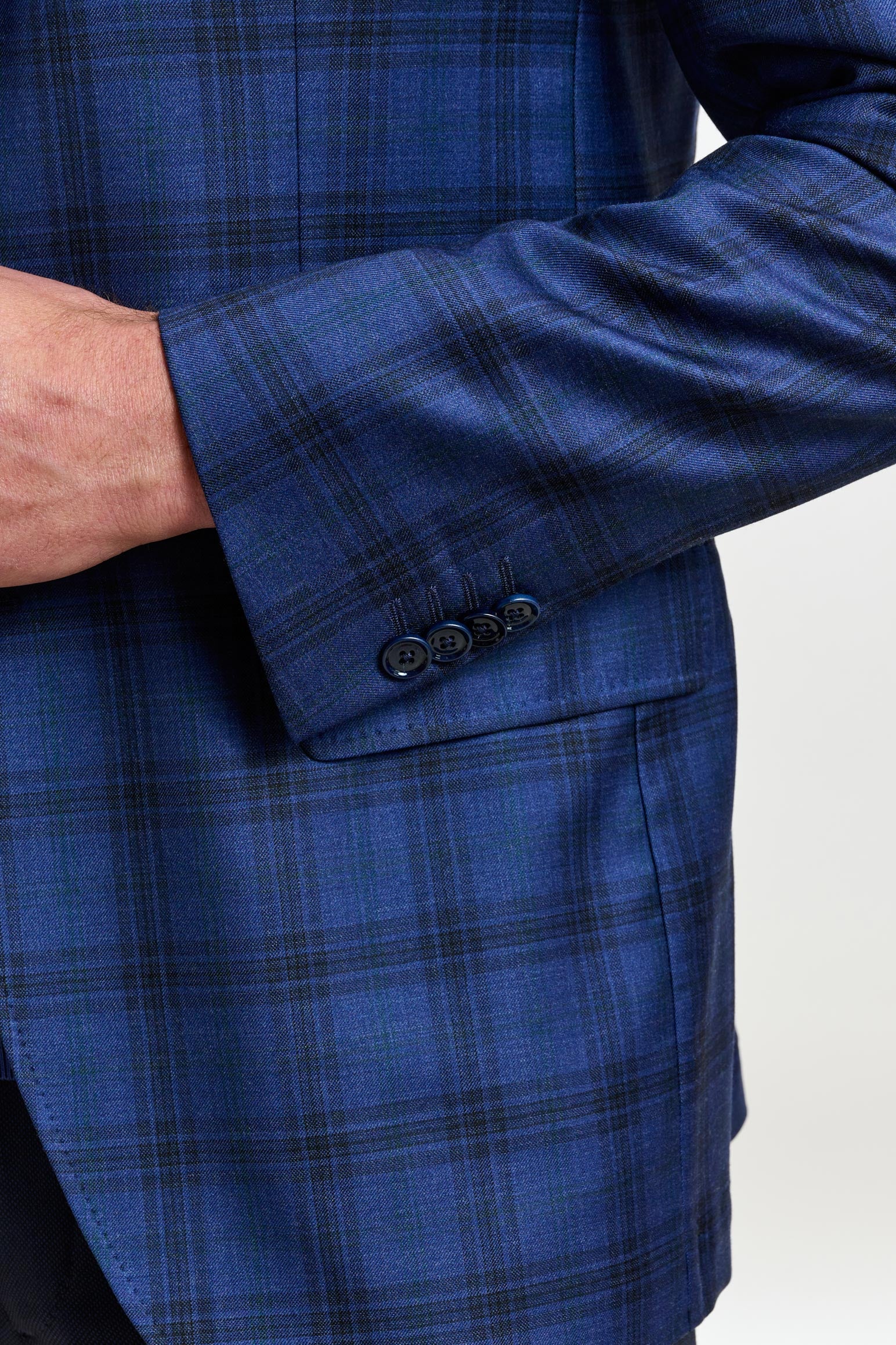 Blue Check Kenton Jacket Mosaic - Image 2