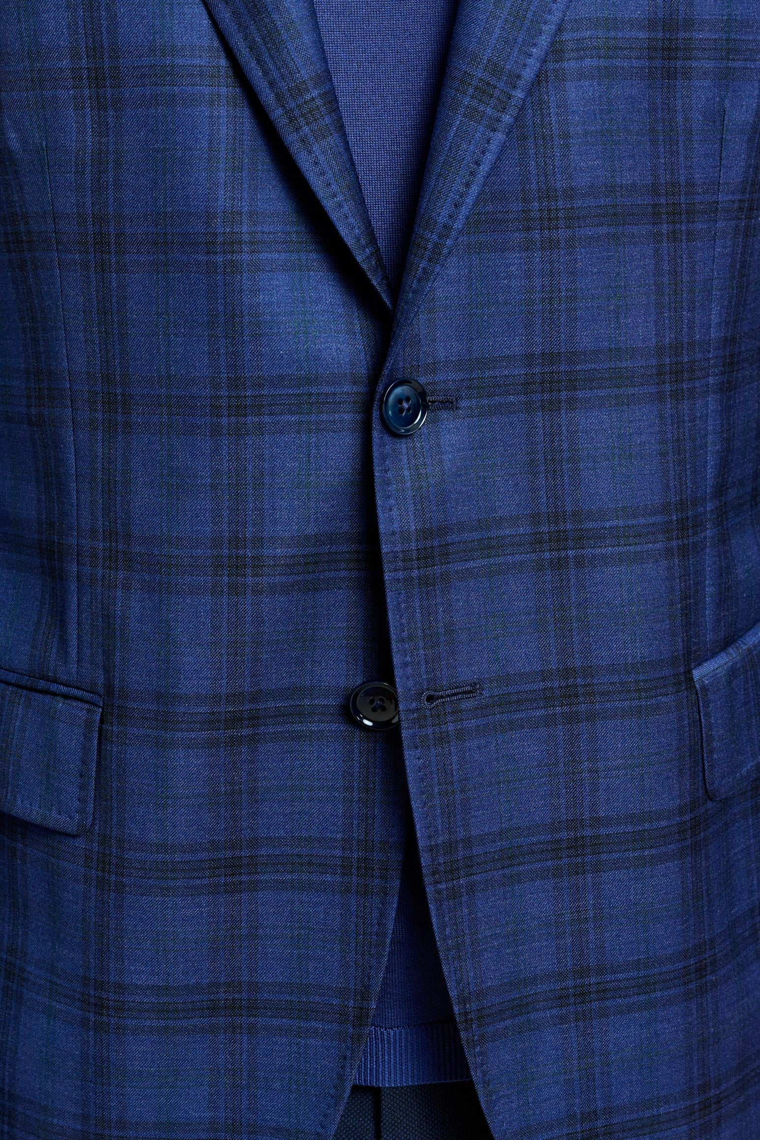 Blue Check Kenton Jacket Mosaic - Image 3