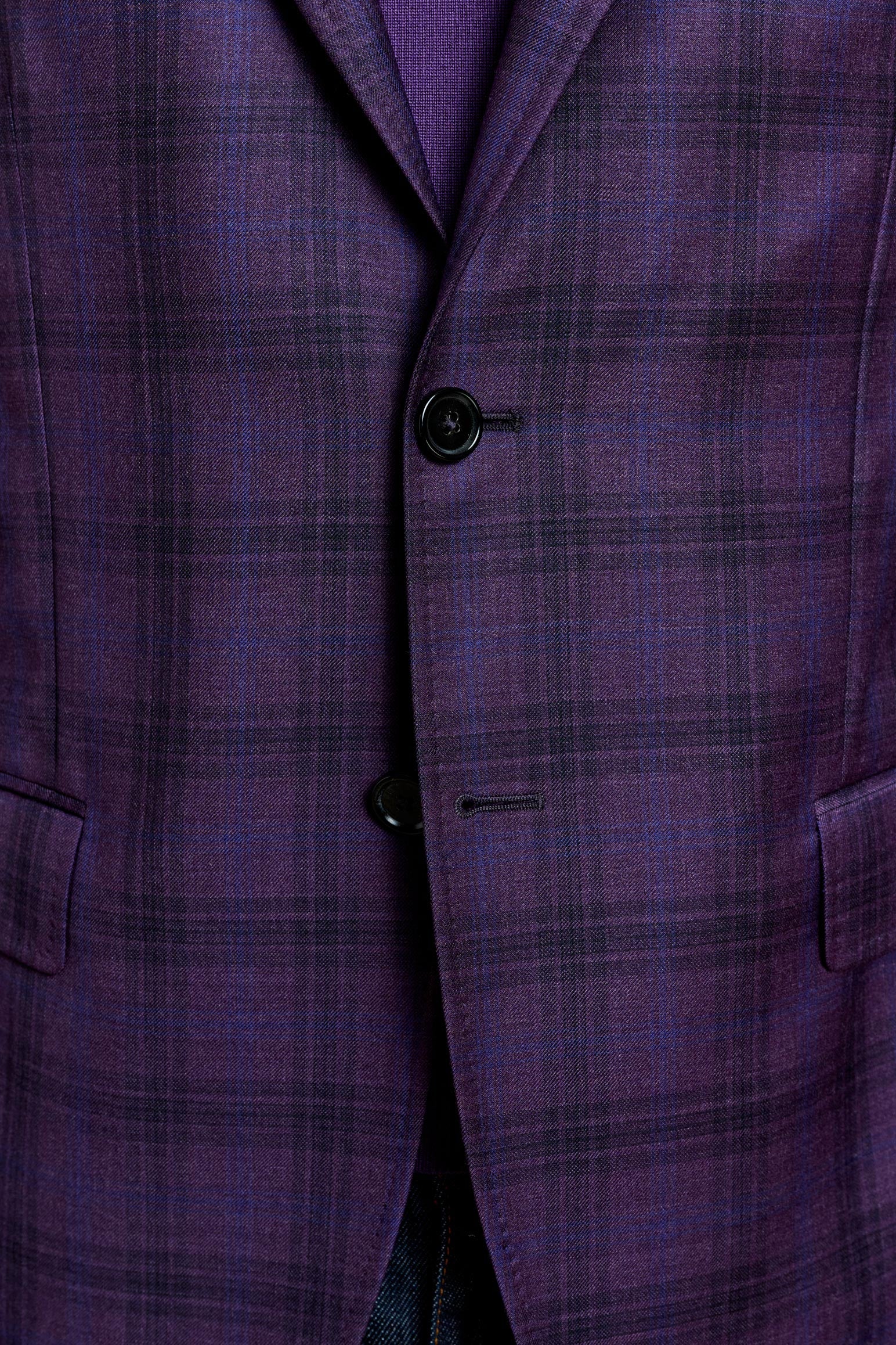 Dark Aubergine Check Kenton Jacket Mosaic - Image 3
