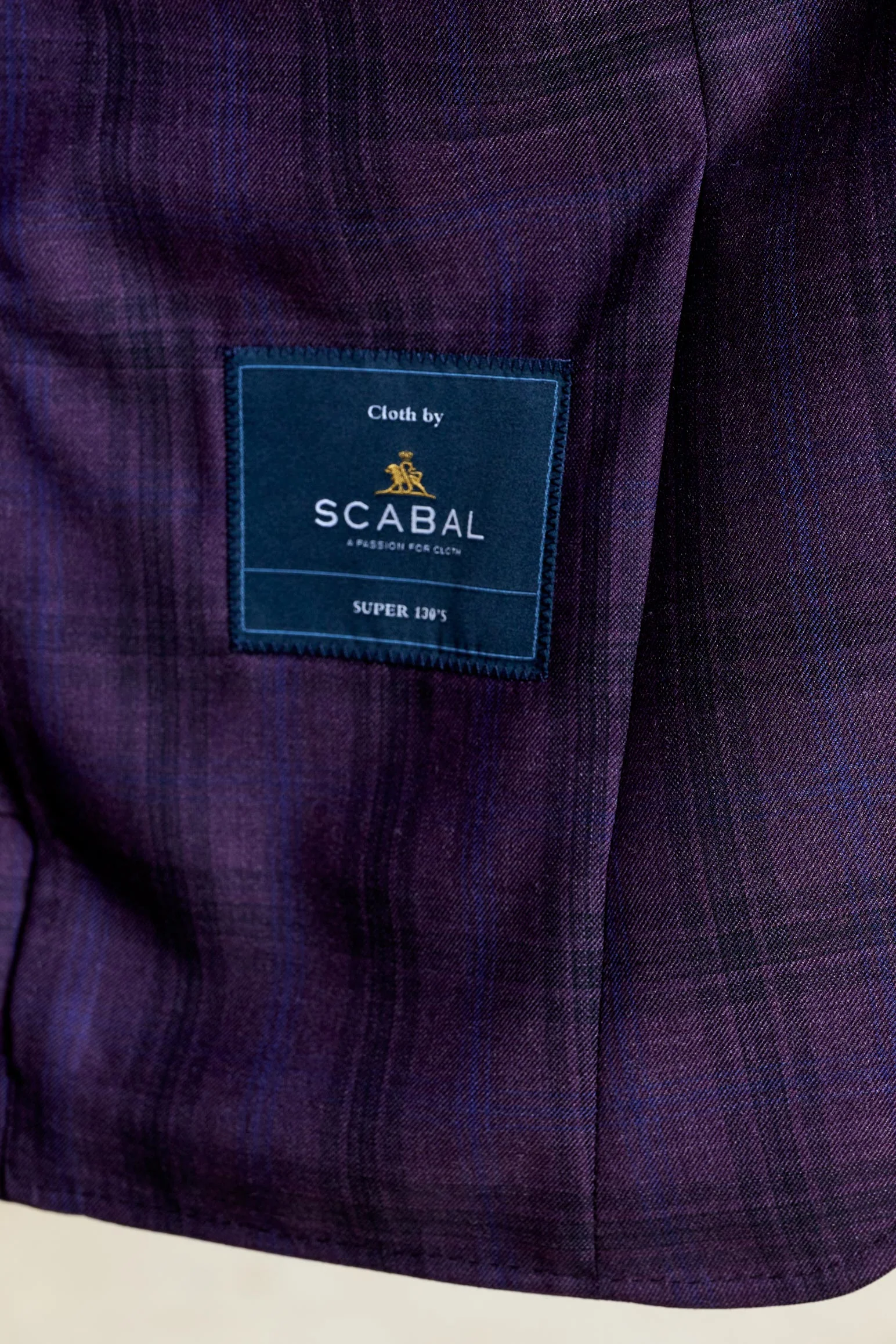 Dark Aubergine Check Kenton Jacket Mosaic - Image 4