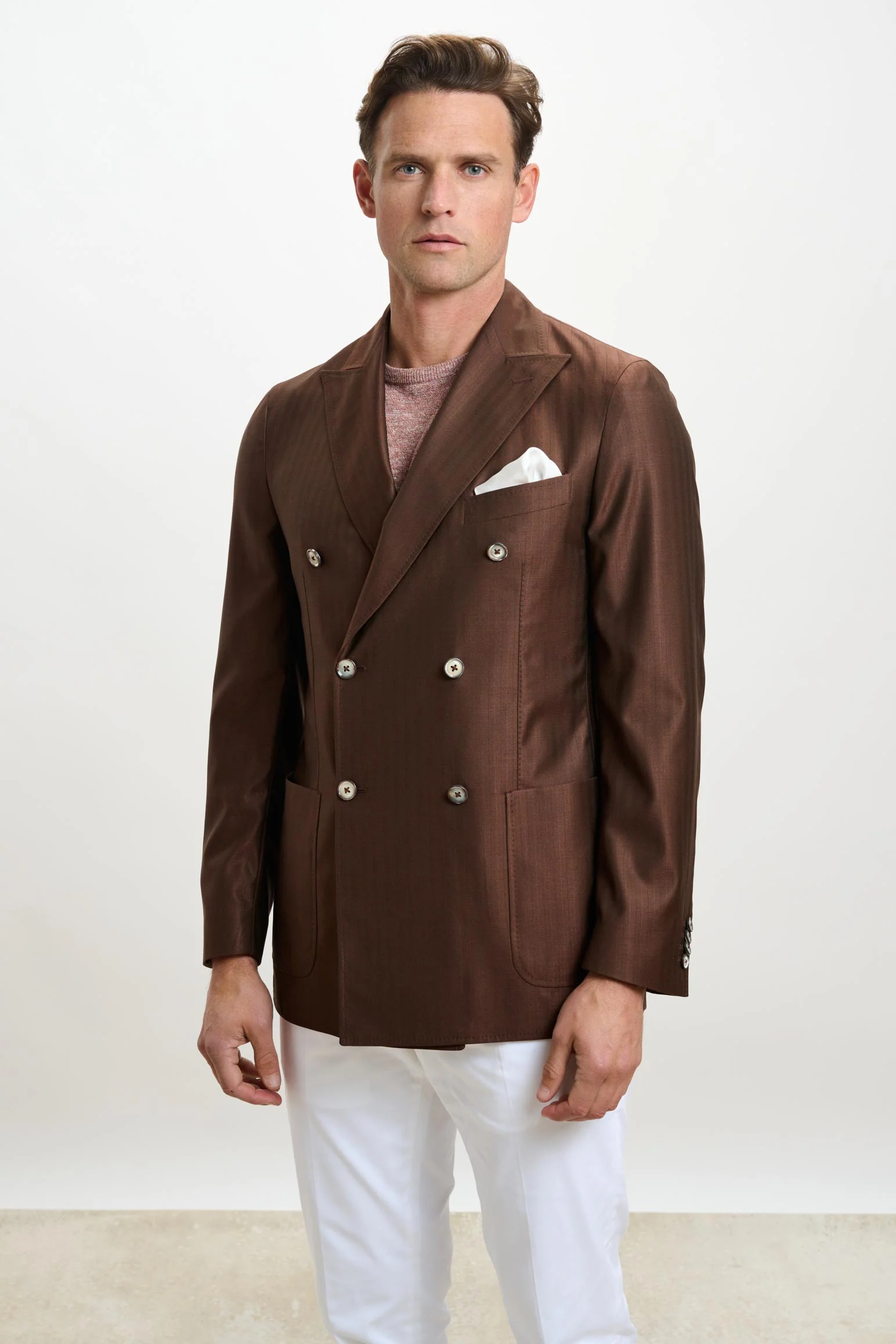 Herringbone Tobacco Kenton Jacket Rhapsody
