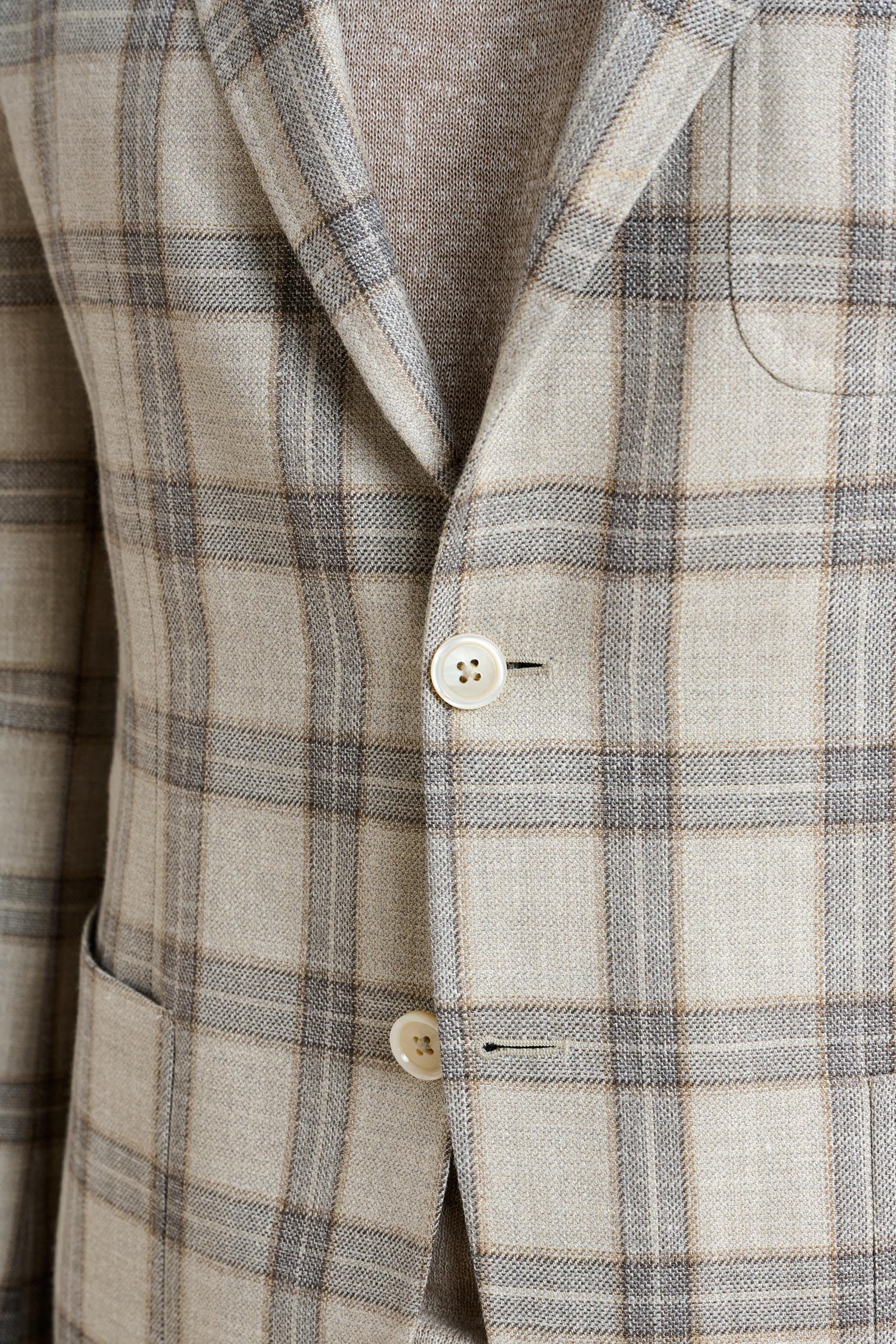 Light Beige Check Kenton Jacket Taormina - Image 3