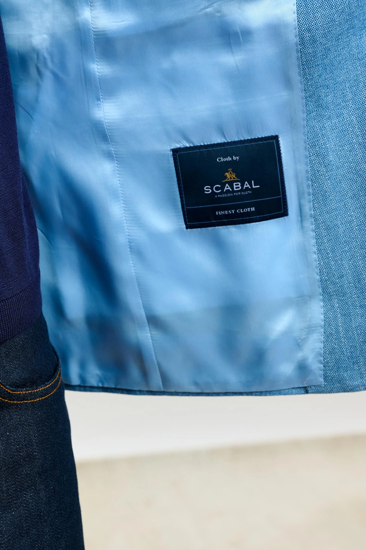 Plain Light Blue Kenton Jacket Taormina - Image 4