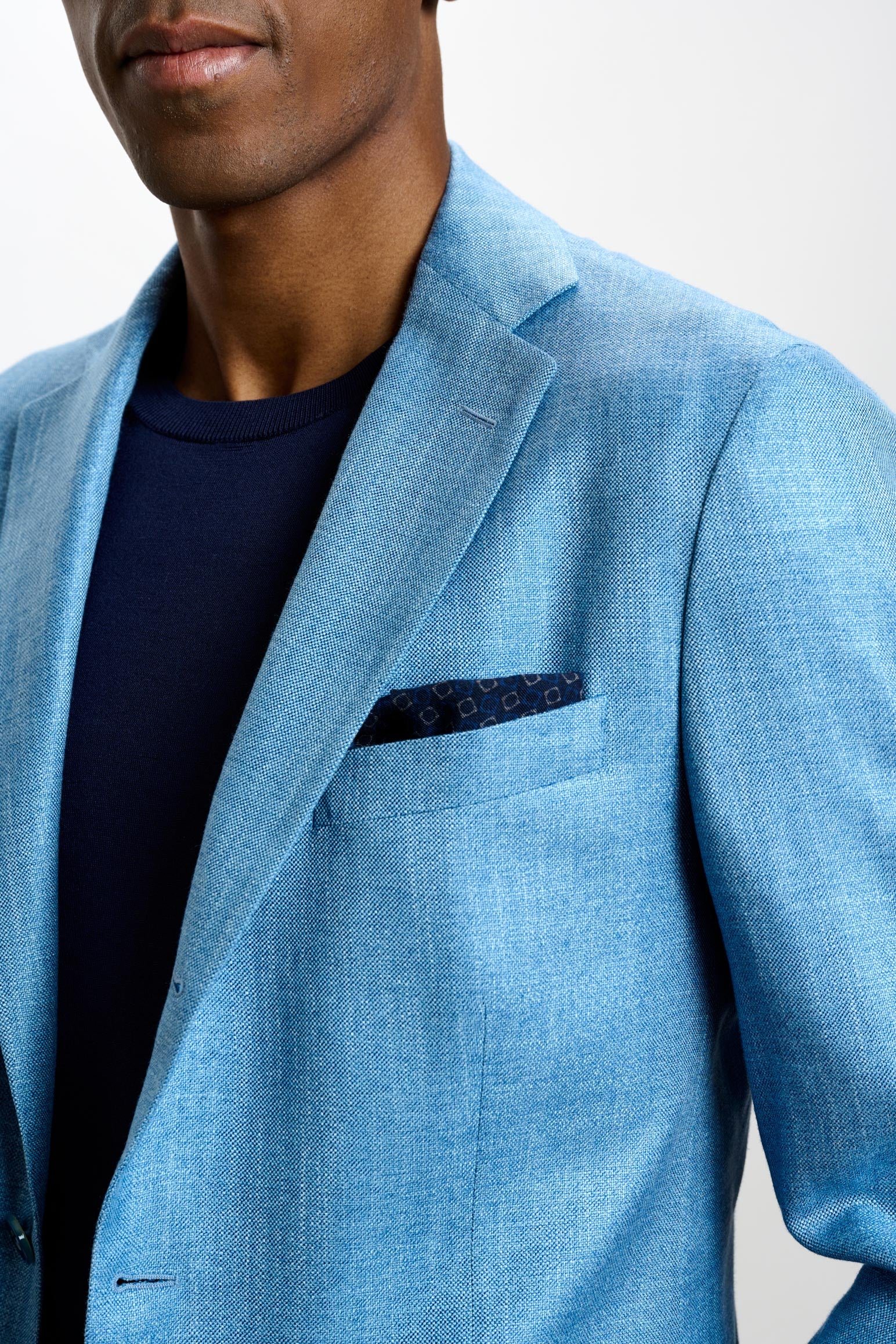 Plain Light Blue Kenton Jacket Taormina - Image 6