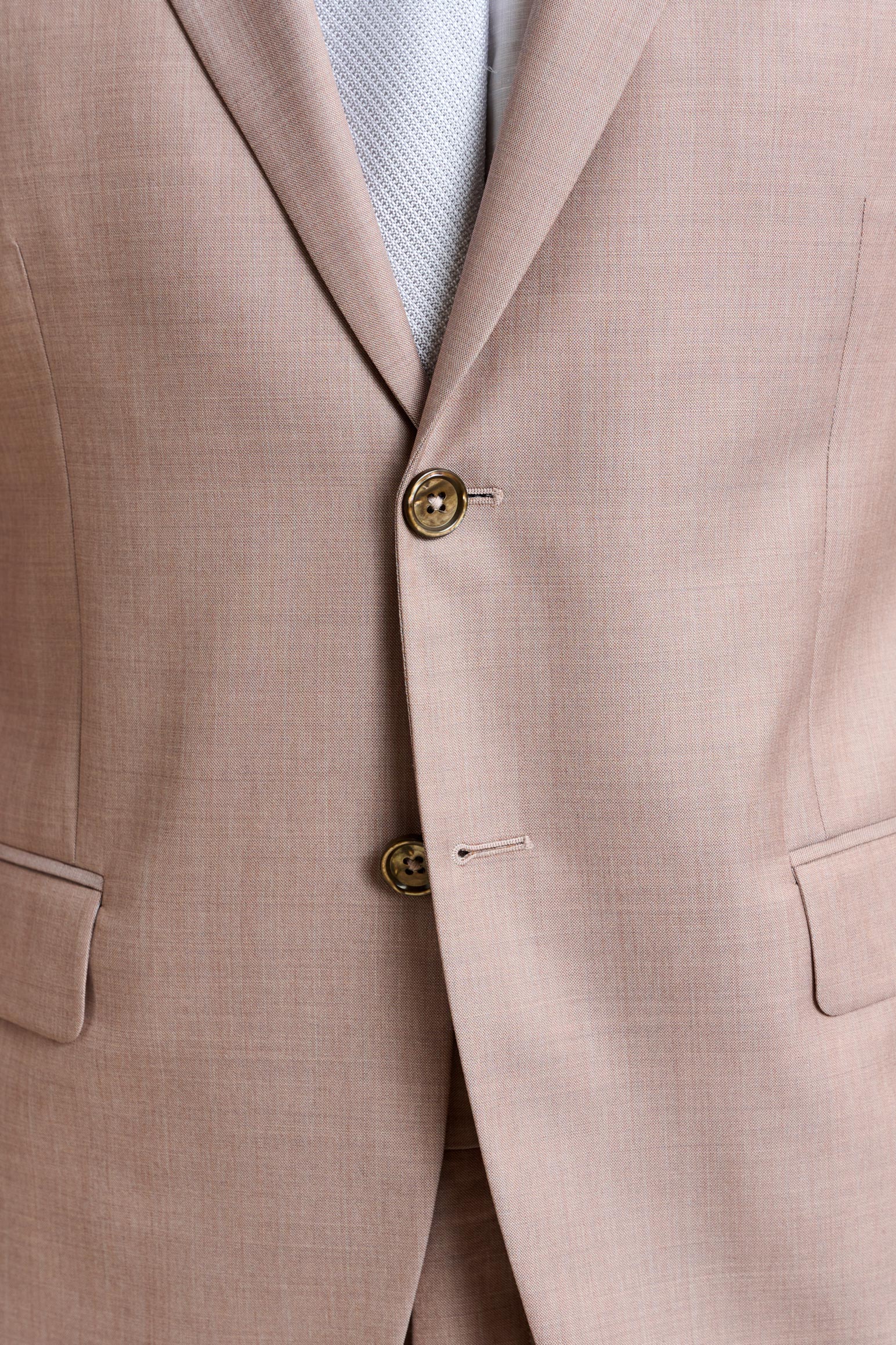 Plain Beige Kenton Suit Sleek - Image 3