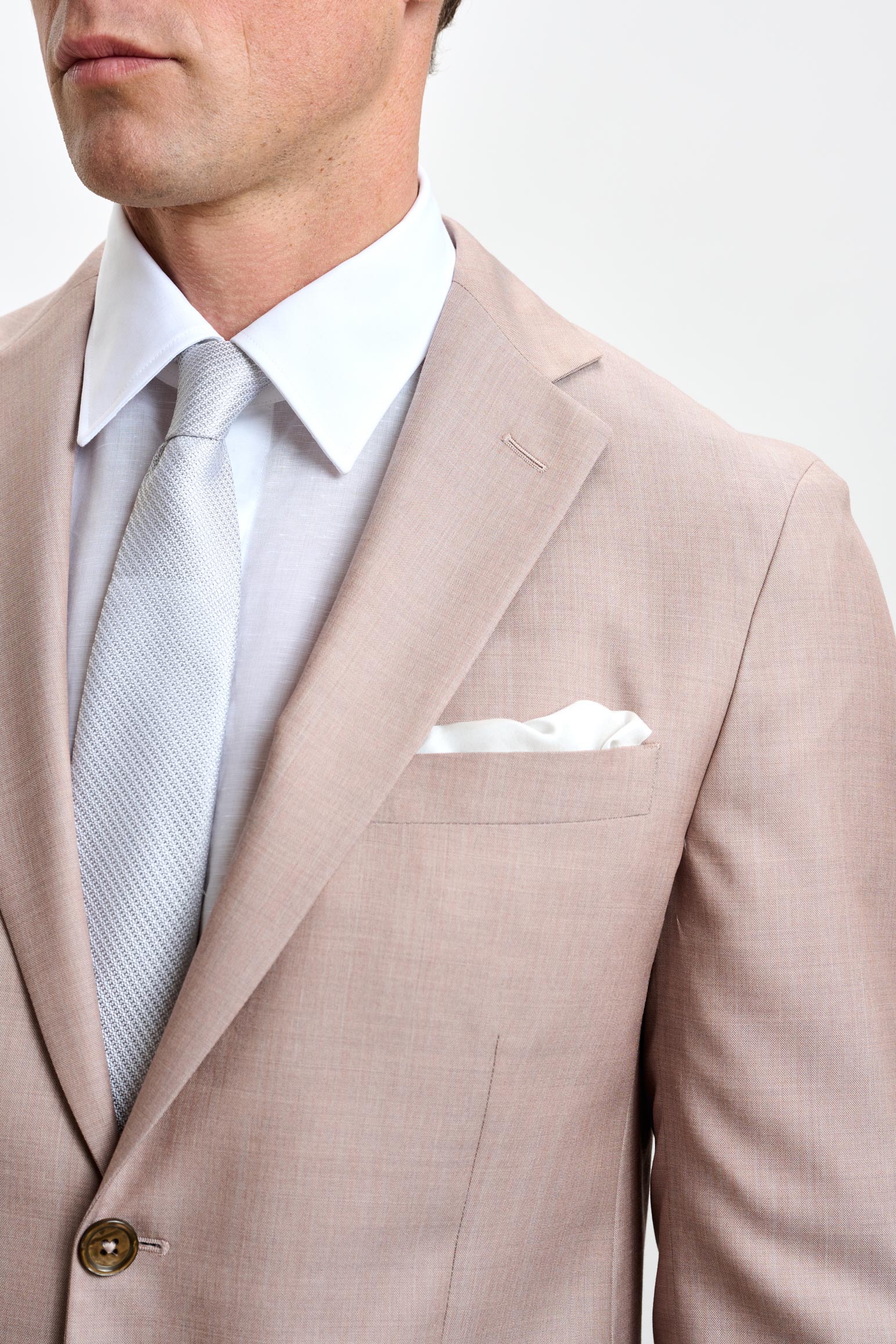 Plain Beige Kenton Suit Sleek - Image 7