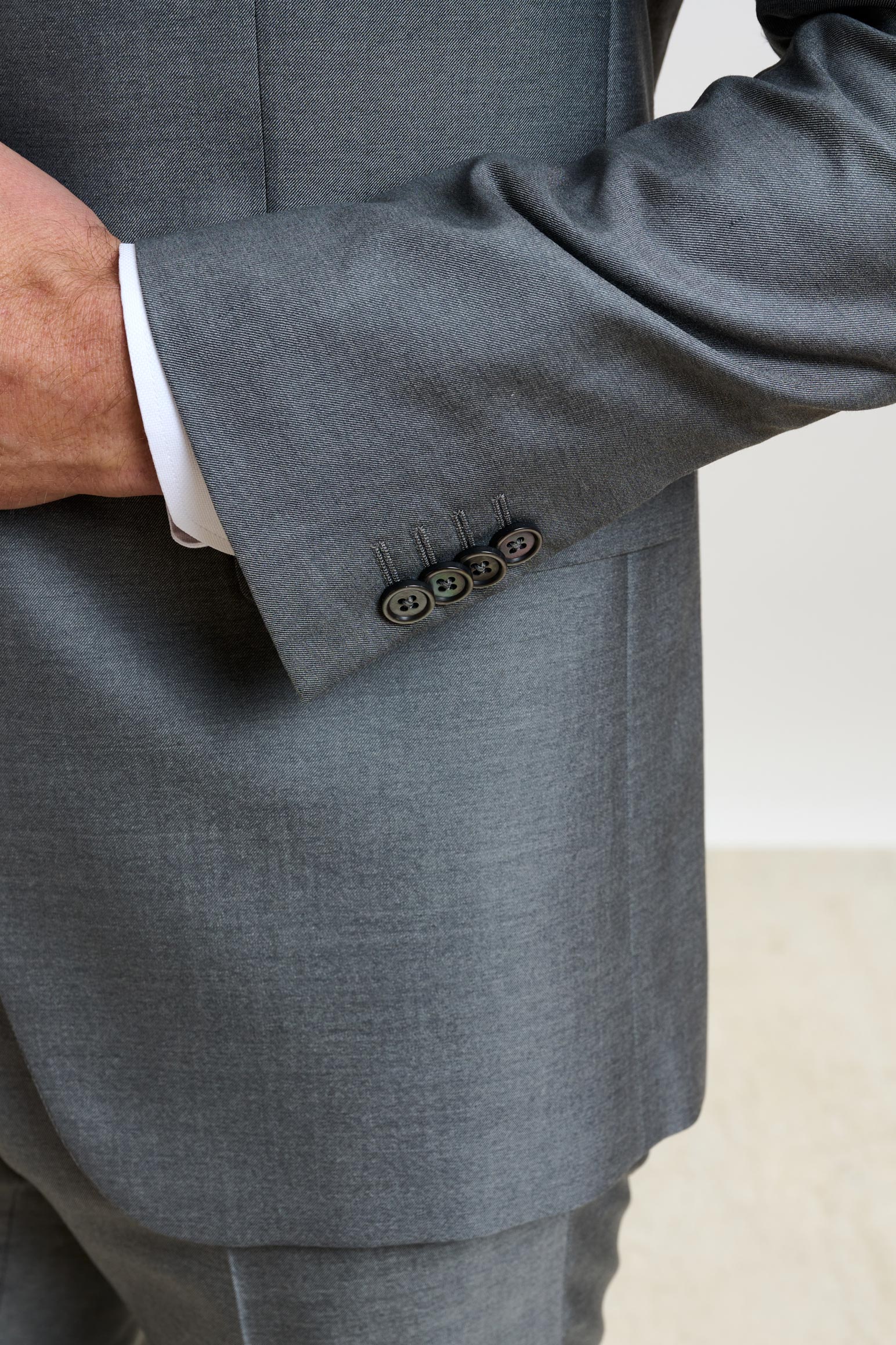 Plain Light Grey Kenton Suit Sleek - Image 2