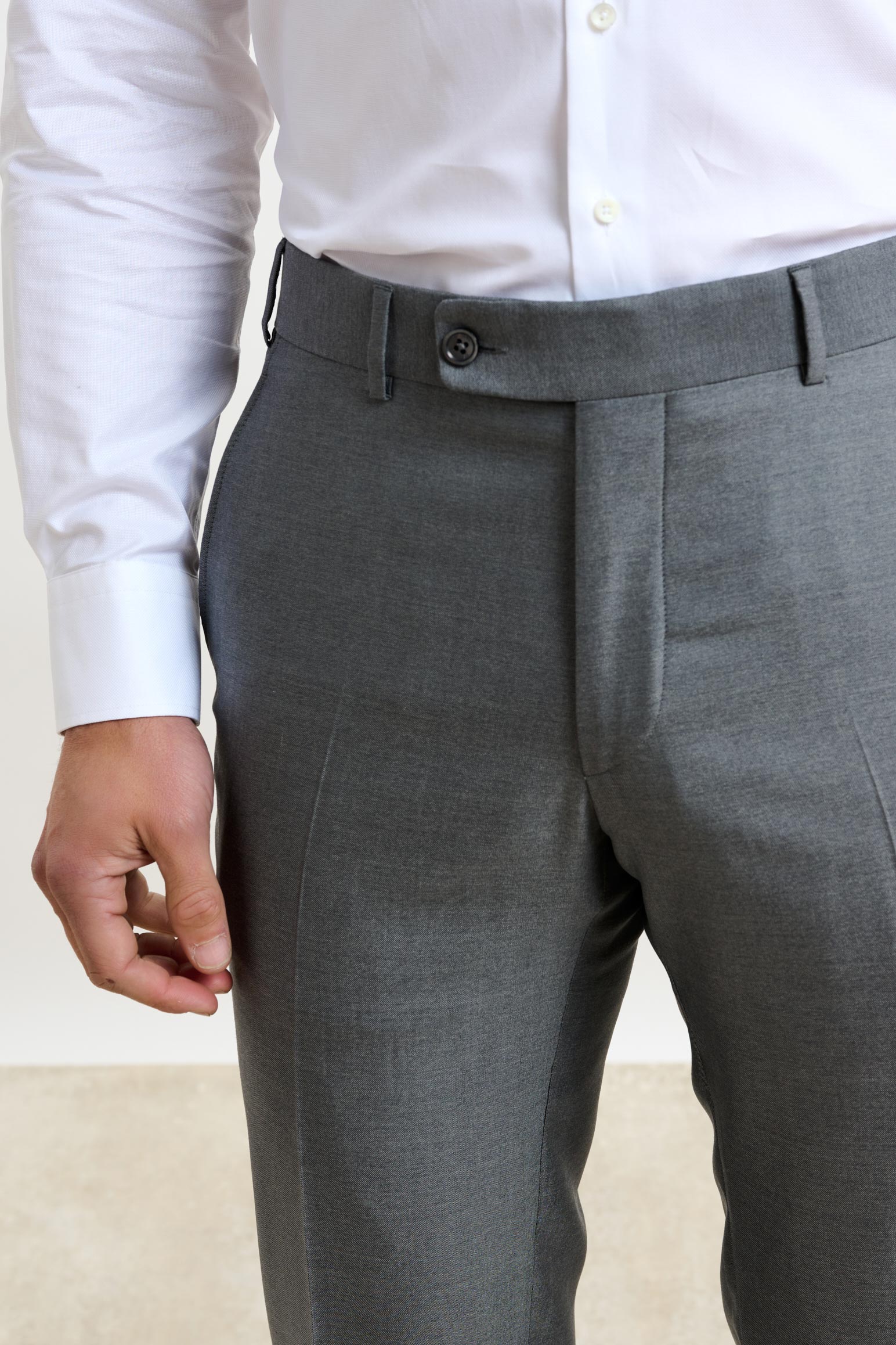 Plain Light Grey Kenton Suit Sleek - Image 7
