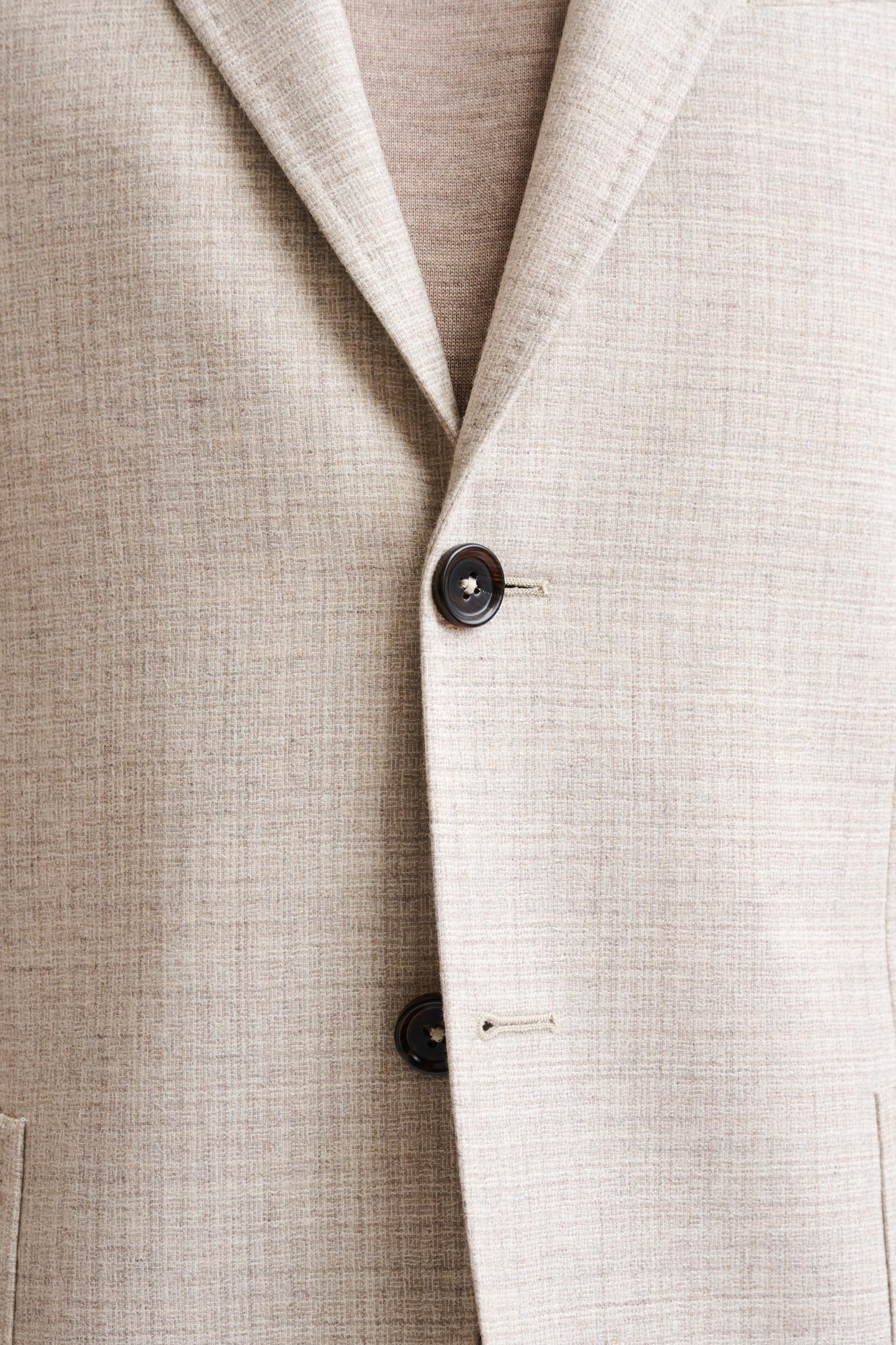 Light Beige 100% Wool Kenton Suit Freestyle - Image 3