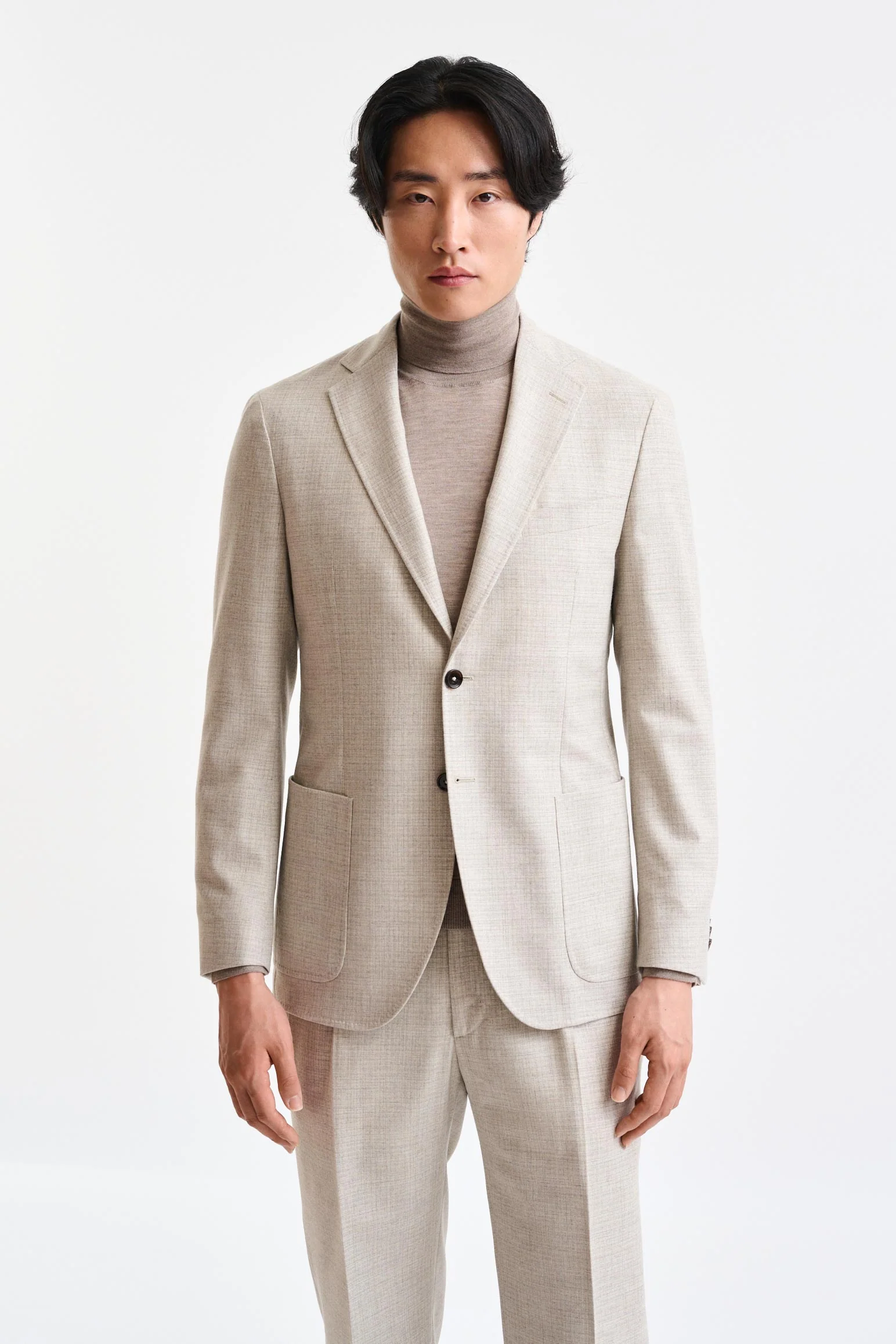 Light Beige 100% Wool Kenton Suit Freestyle - Image 4