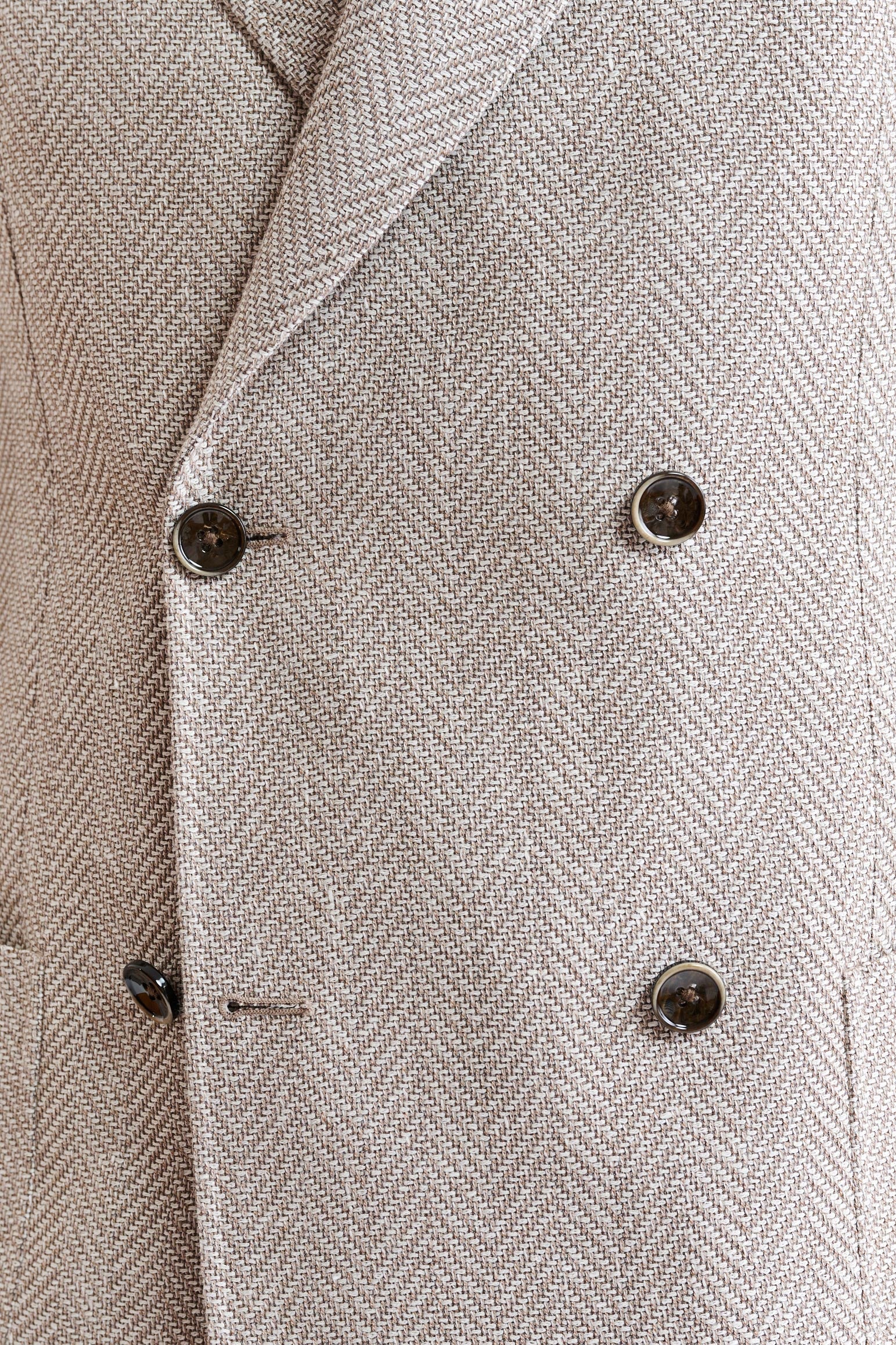 Light Beige Wool & Linen Kenton Jacket Jazz - Image 3