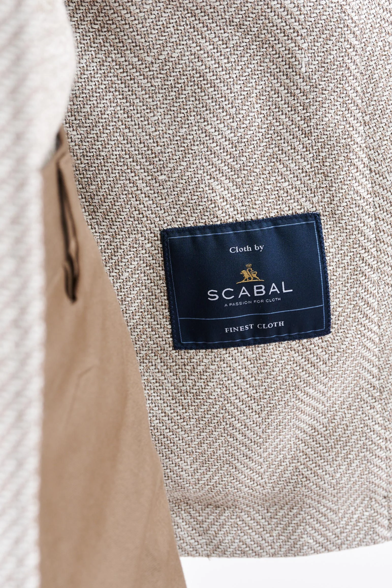 Light Beige Wool & Linen Kenton Jacket Jazz - Image 4
