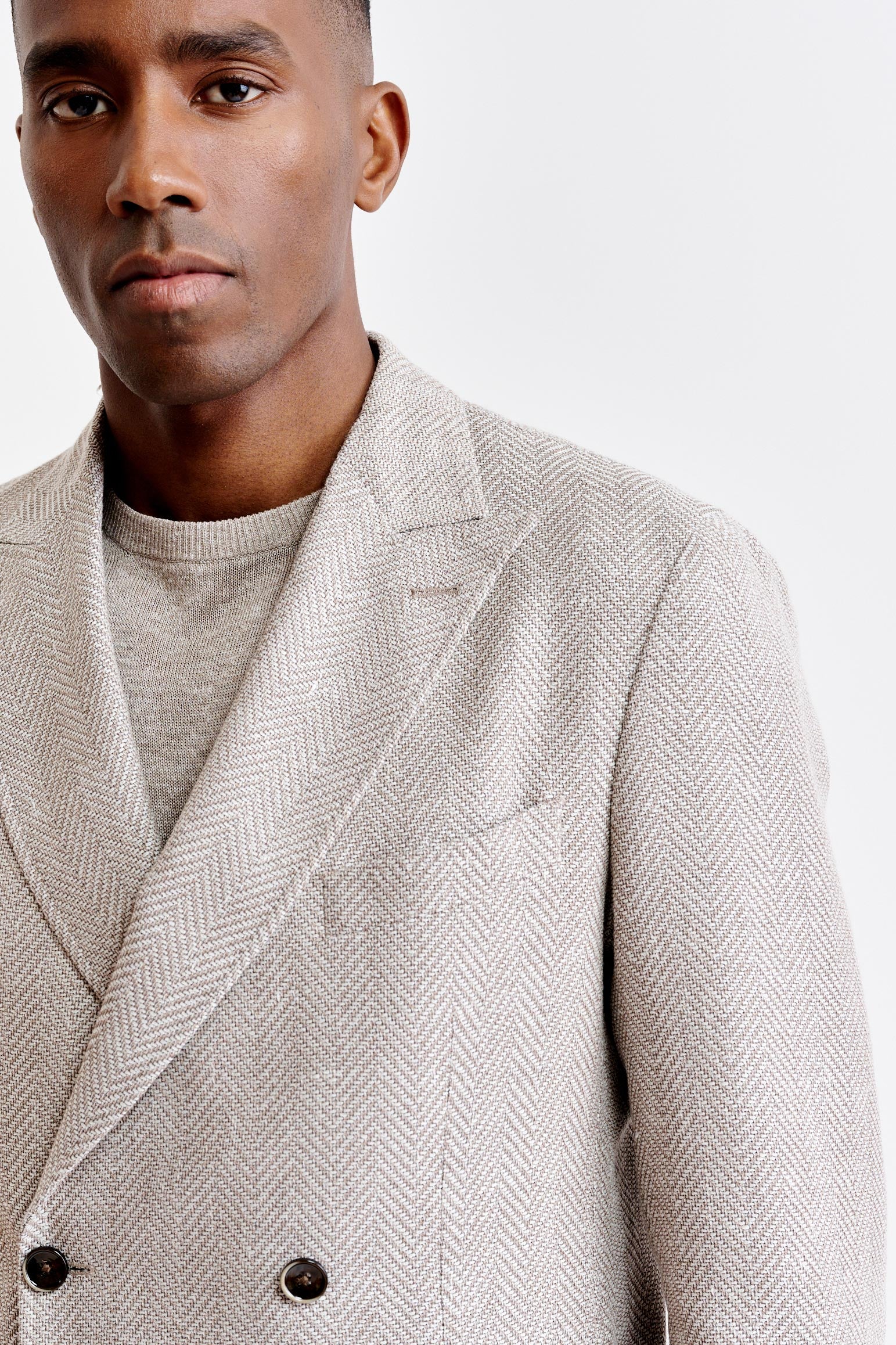 Light Beige Wool & Linen Kenton Jacket Jazz - Image 6
