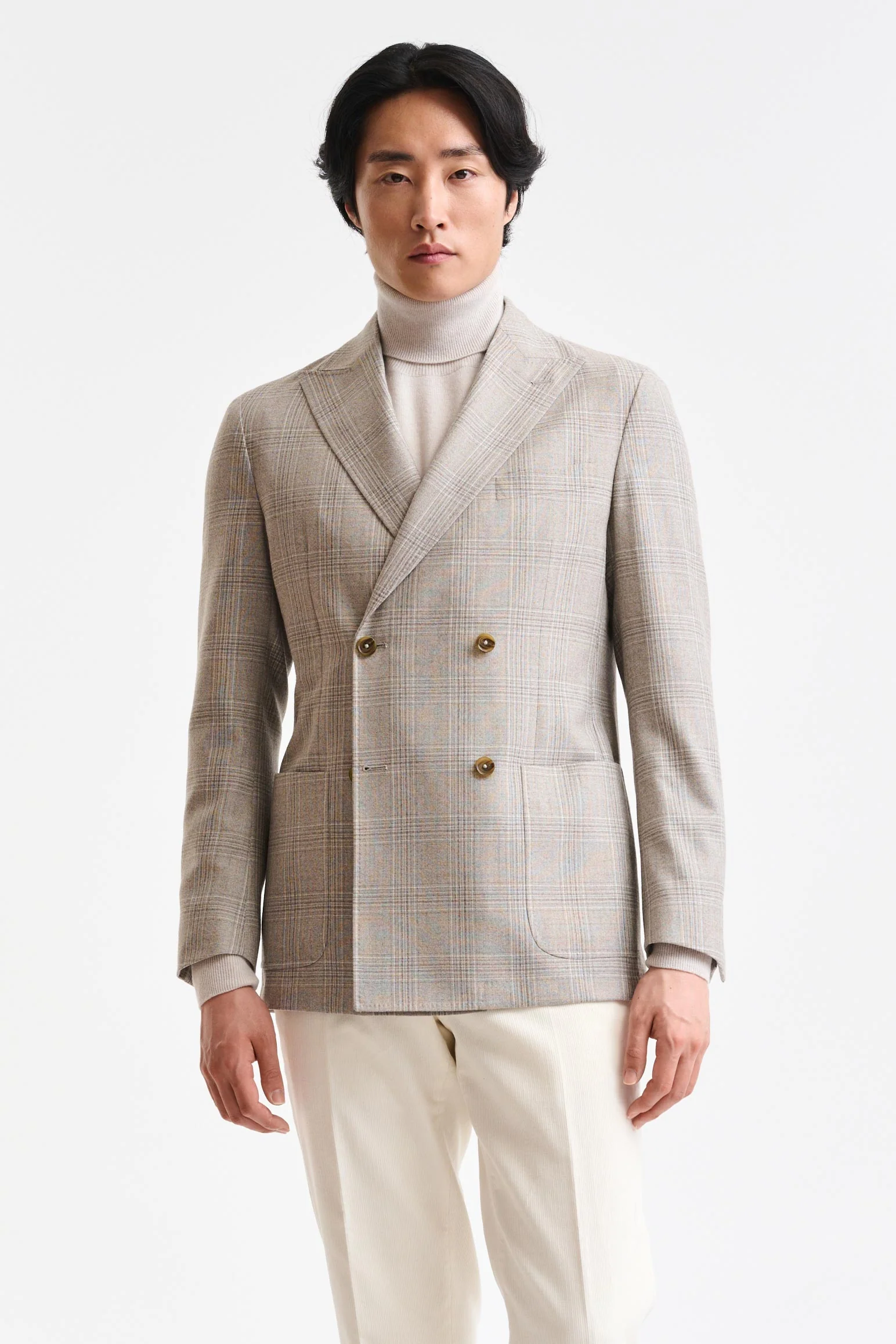 Light Beige Wool Super 100's Soho Jacket Freestyle