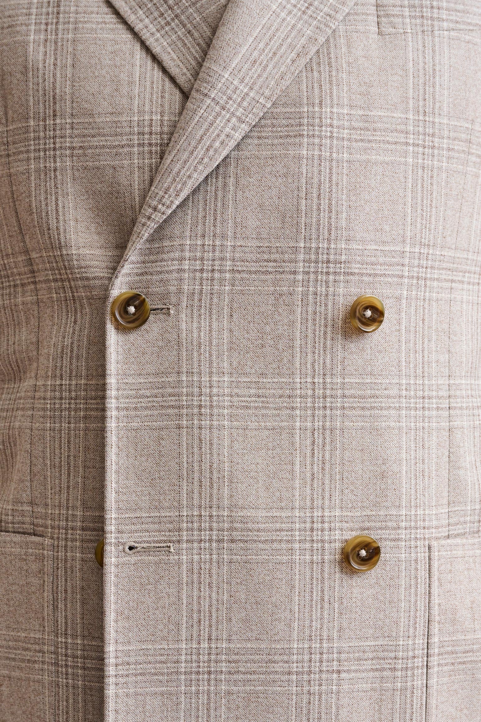 Light Beige Wool Super 100's Soho Jacket Freestyle - Image 3