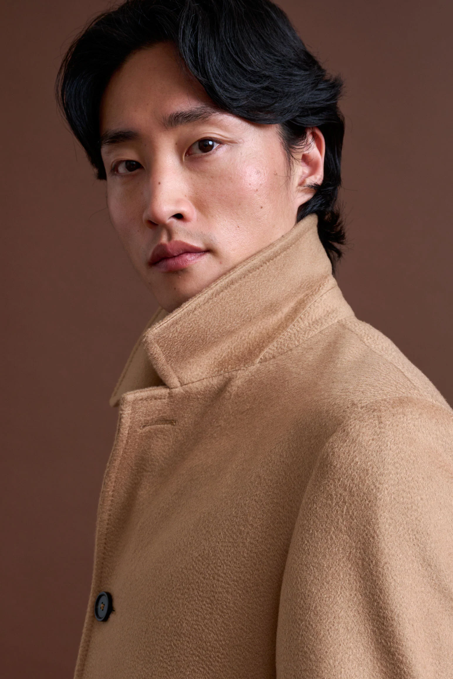 Light Brown 100% Cashmere Sheffield Overcoat Zeus - Image 3
