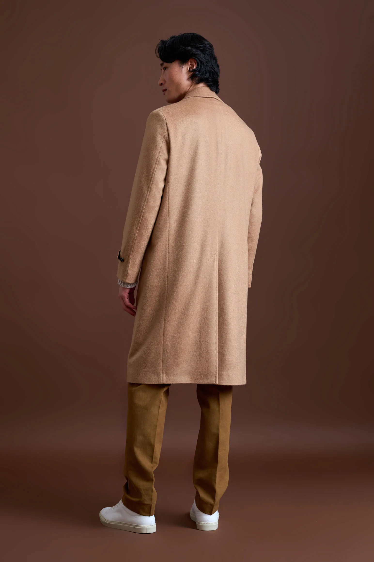 Light Brown 100% Cashmere Sheffield Overcoat Zeus - Image 4