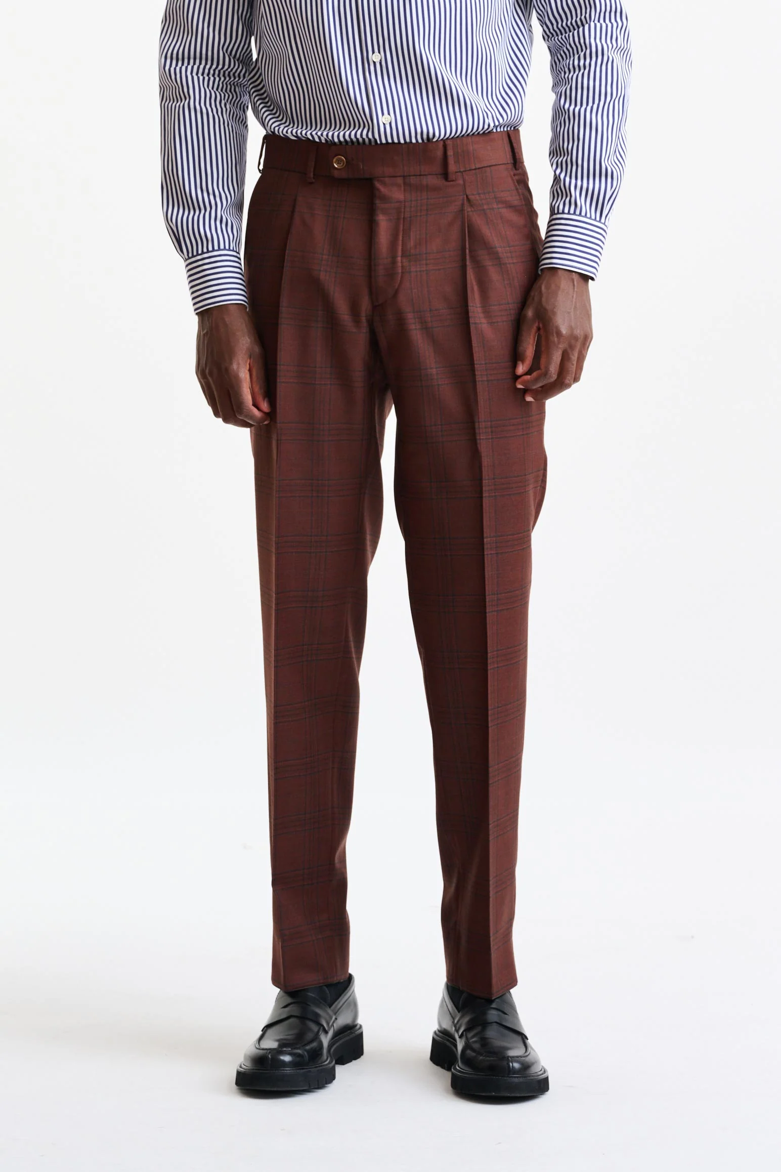 Light Brown 100% Wool Farley Trousers Freestyle