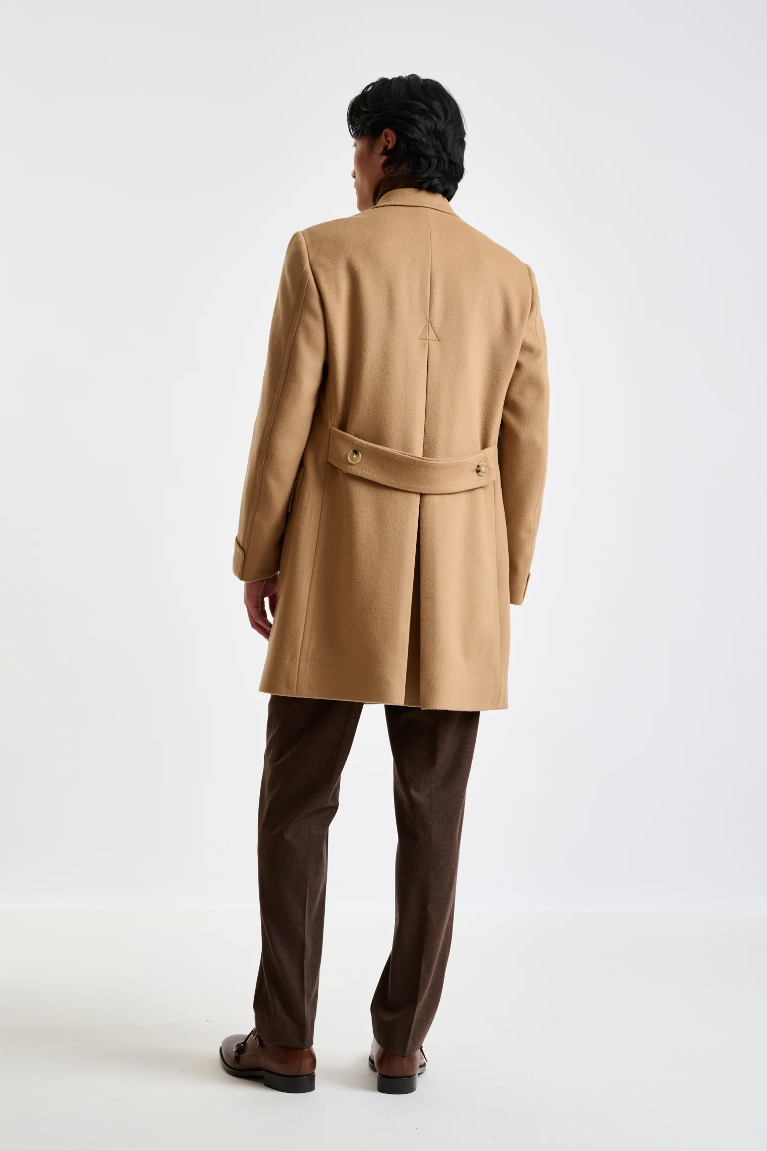 Light Brown 100% Wool Winchester Overcoat Zeus - Image 4