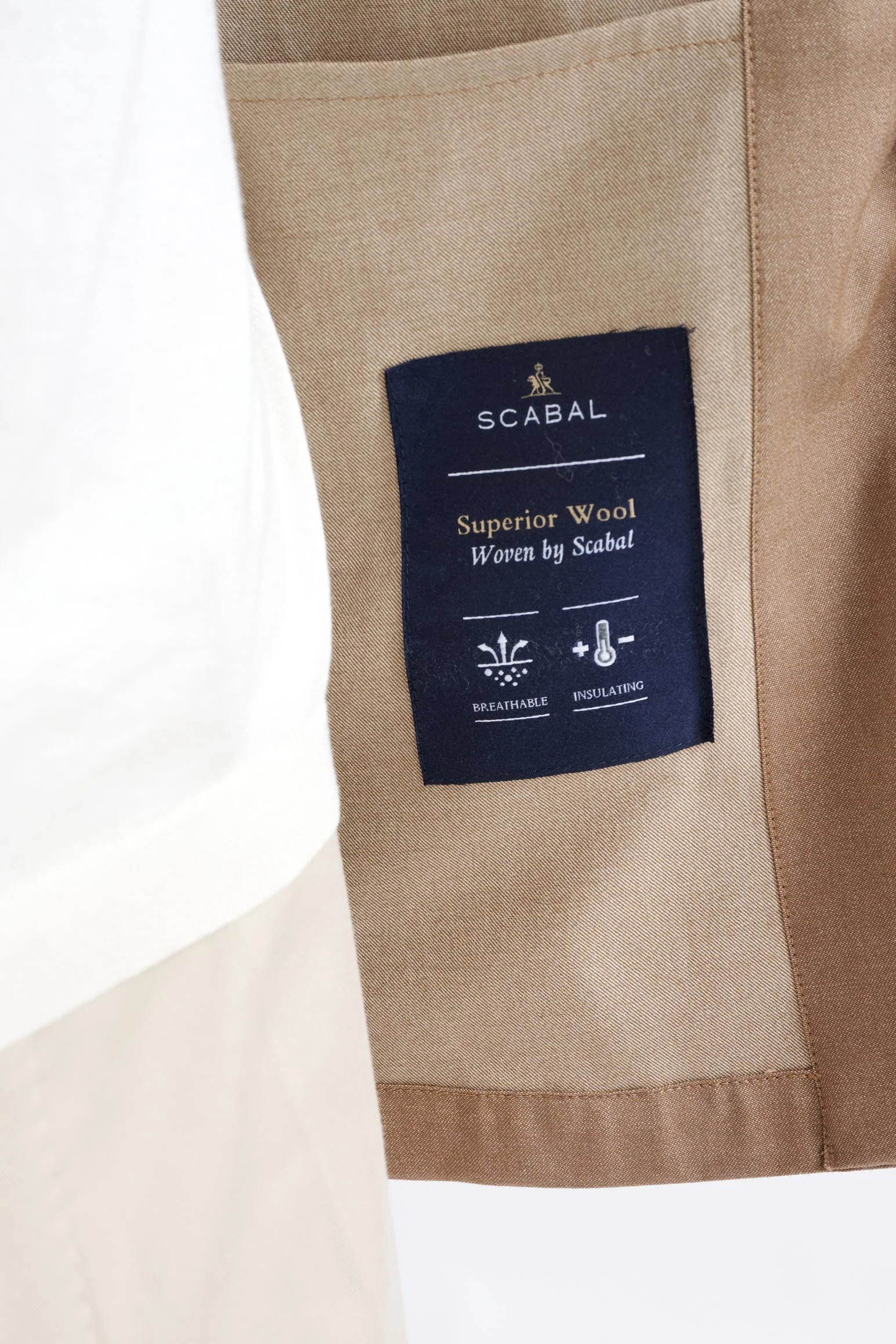 Light Brown Cotton Plymouth Overshirt Cashmere Denim - Image 5