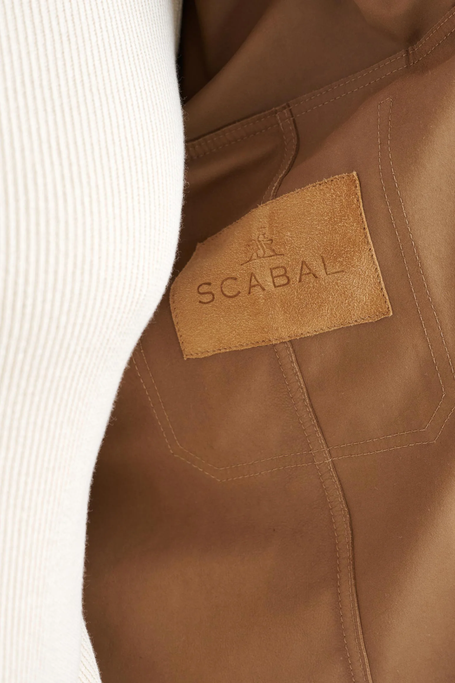 Light Brown Hexham Goat Suede Shirt Jacket - Image 5
