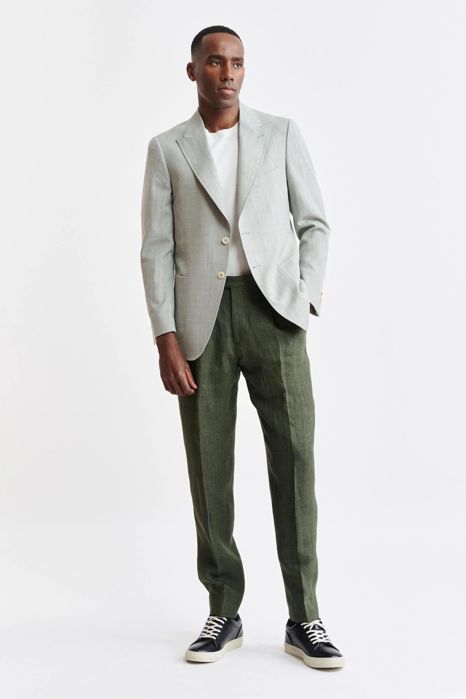 Light Green Wool & Cashmere Soho Jacket Jazz - Image 5