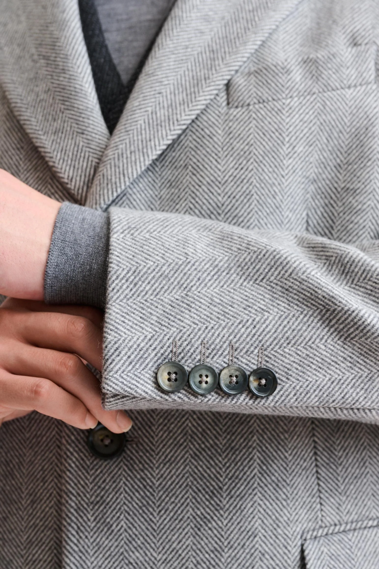 The Light Grey 100% Wool Lincoln Overcoat Zeus - Image 6