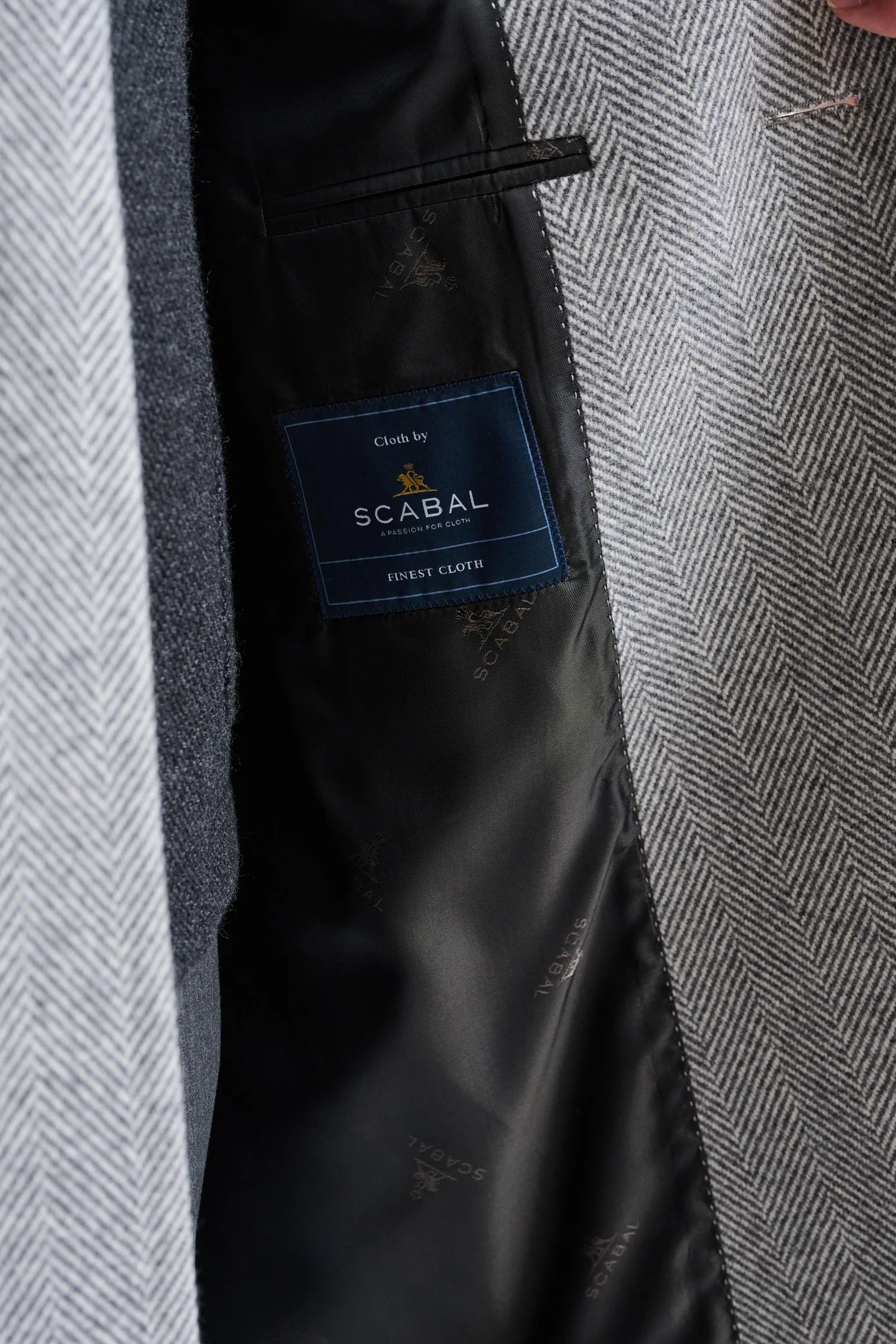 The Light Grey 100% Wool Lincoln Overcoat Zeus - Image 7