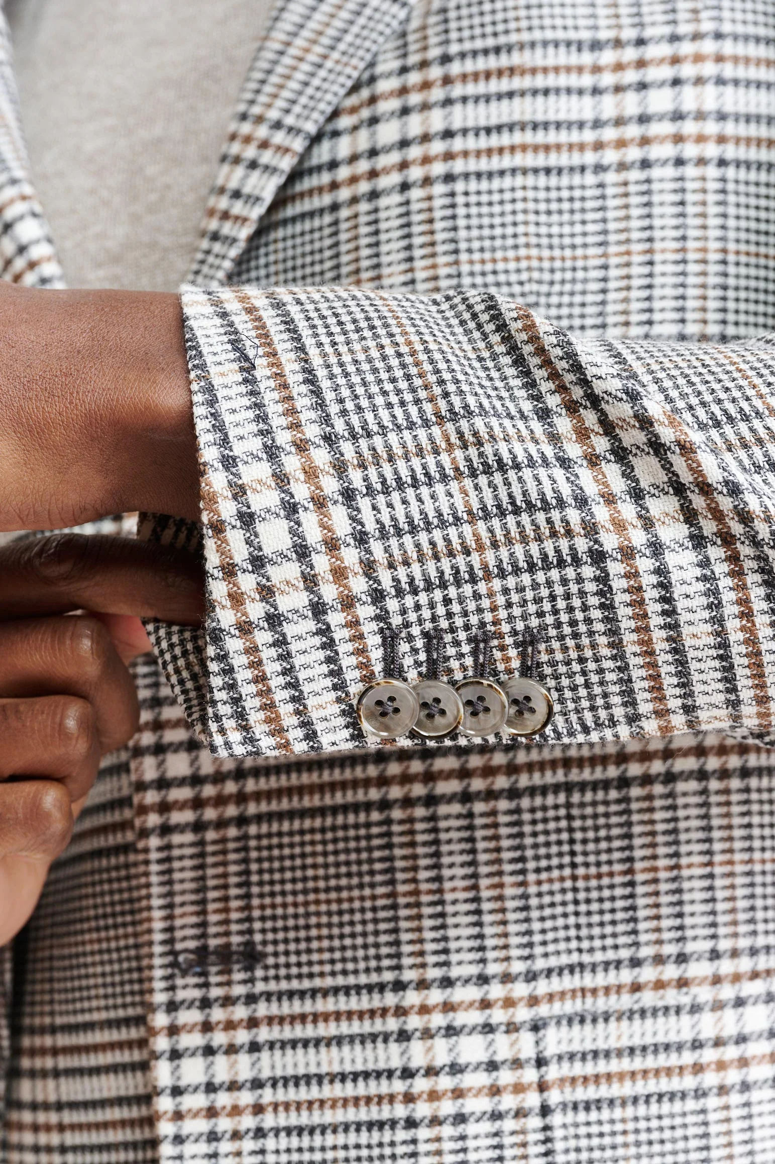 Light Grey Wool & Linen Kenton Jacket Riviera Trend - Image 2
