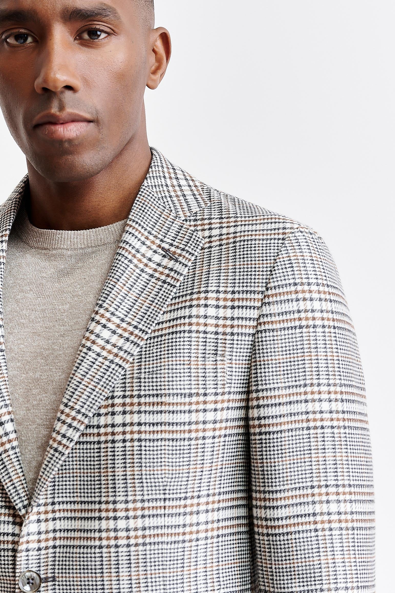 Light Grey Wool & Linen Kenton Jacket Riviera Trend - Image 6