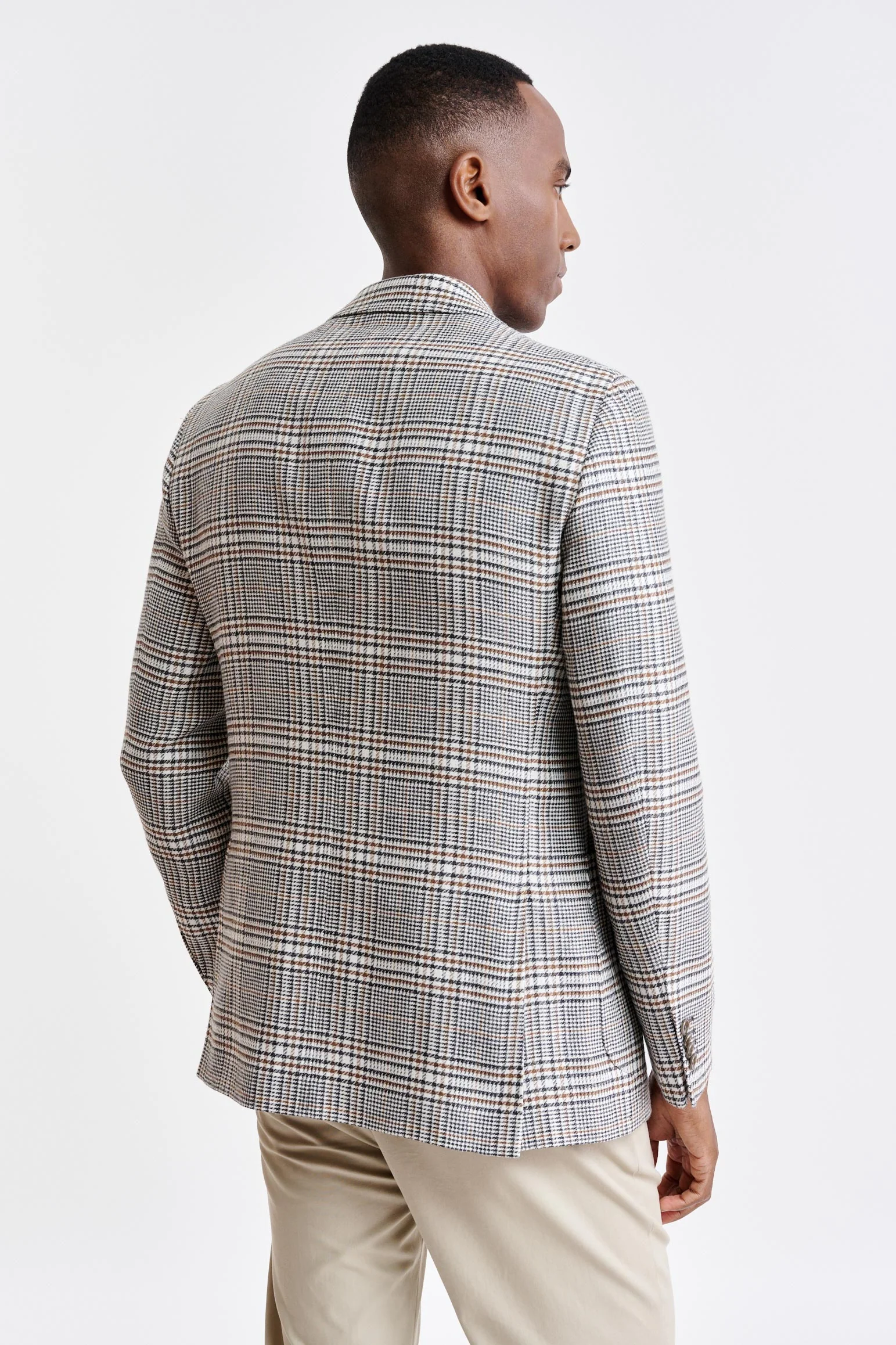 Light Grey Wool & Linen Kenton Jacket Riviera Trend - Image 7
