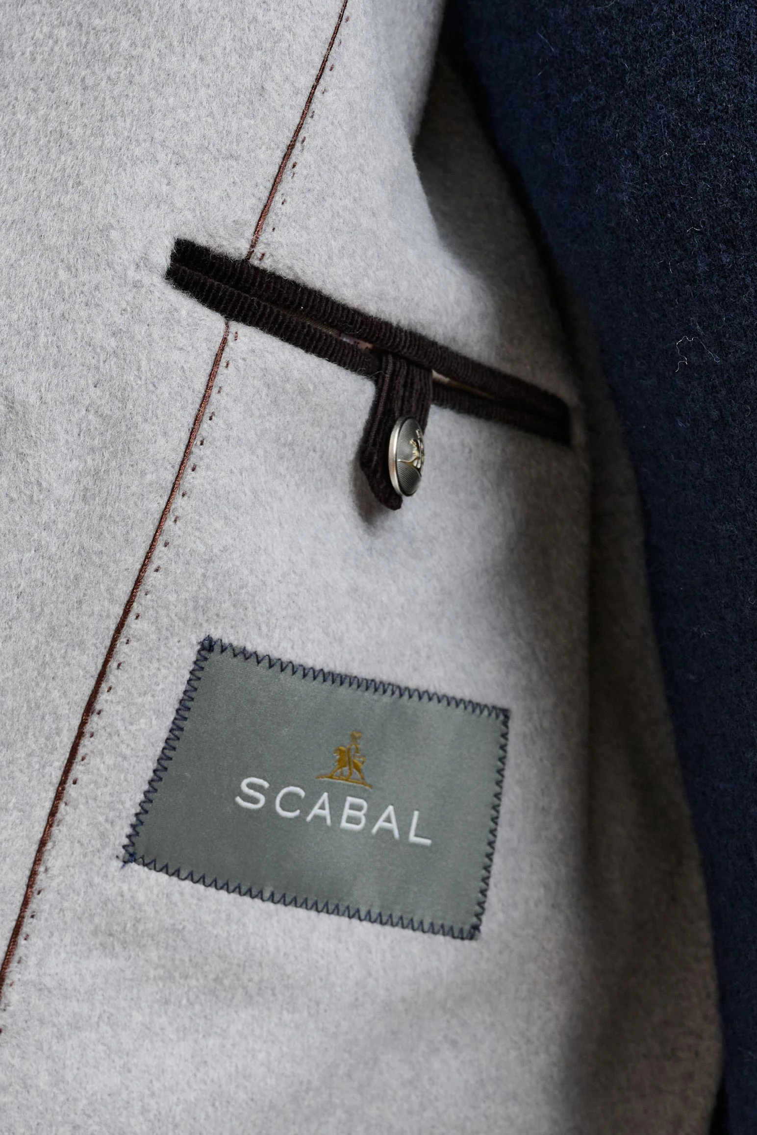 Light Grey Wool Nelson Peacoat Zeus - Image 6