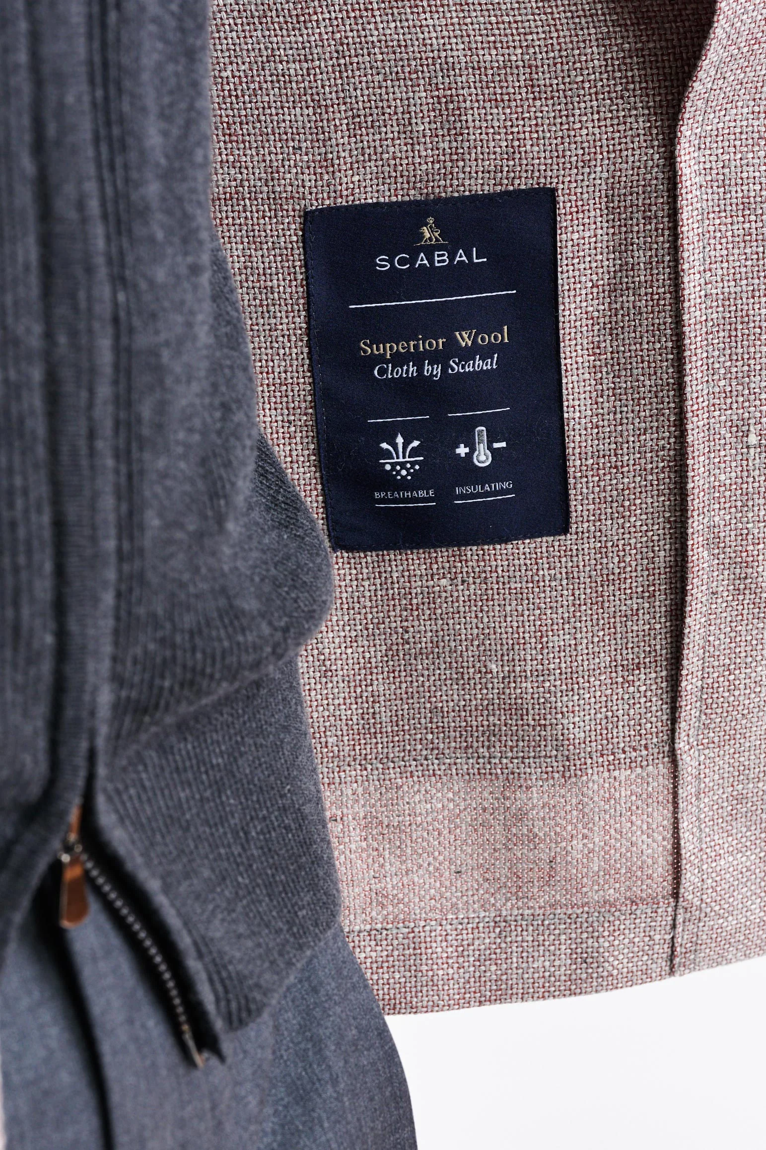Light Red Wool & Linen Troy Jacket Jazz - Image 5