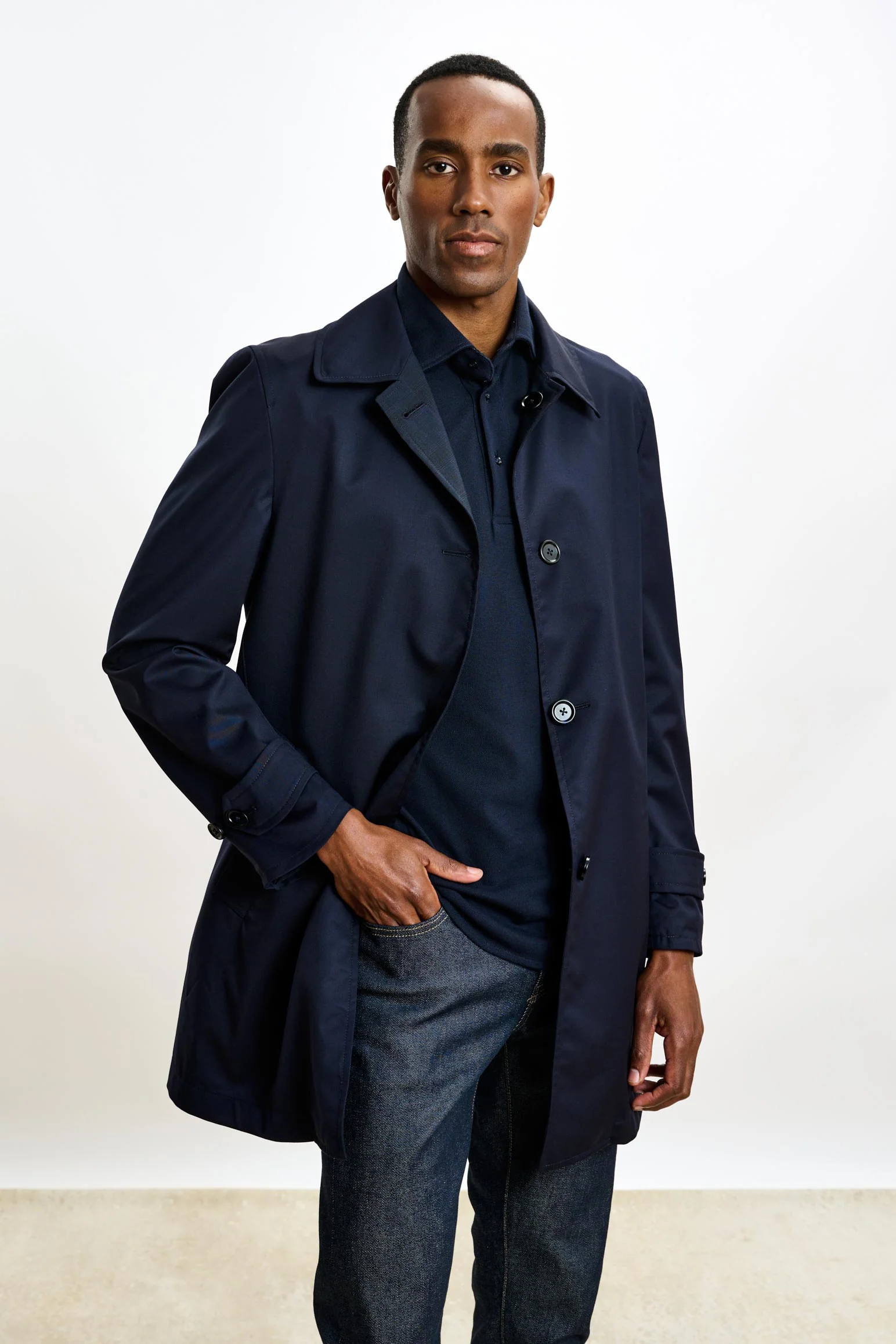 Navy Lomond Reversible Raincoat - Image 2