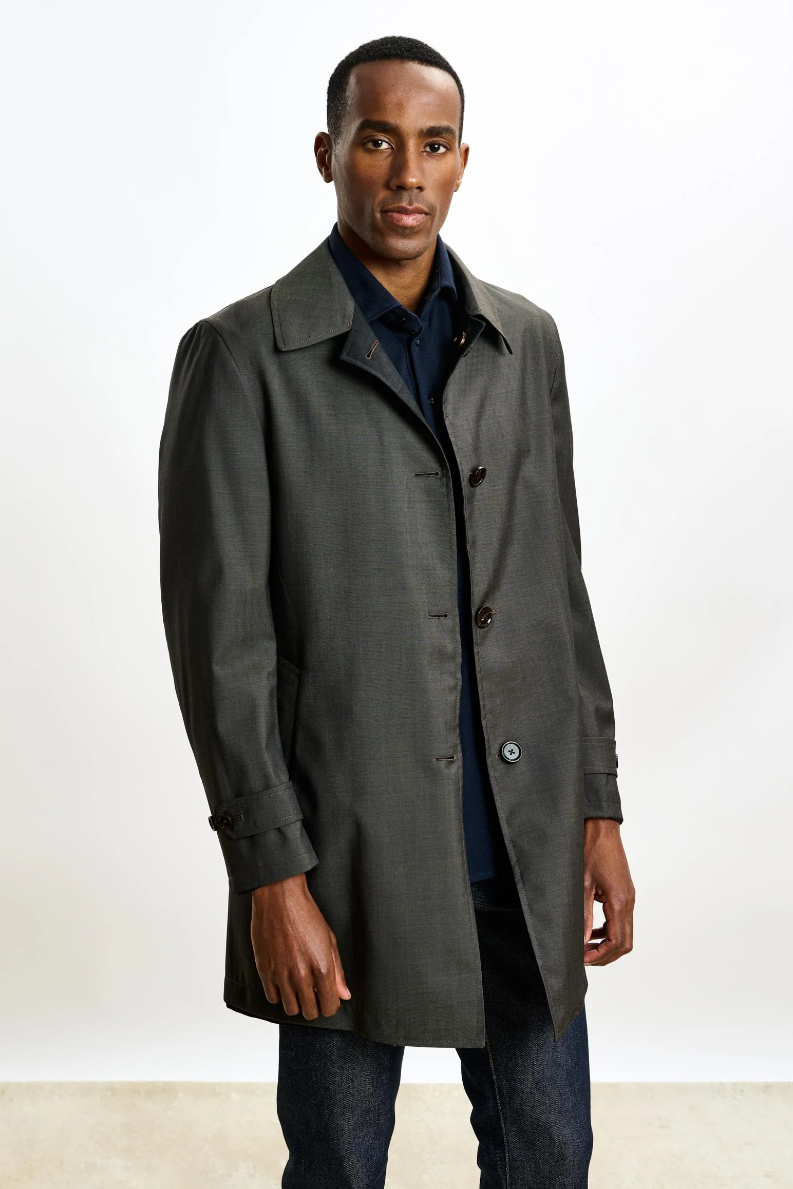 Taupe Lomond Reversible Raincoat - Image 2