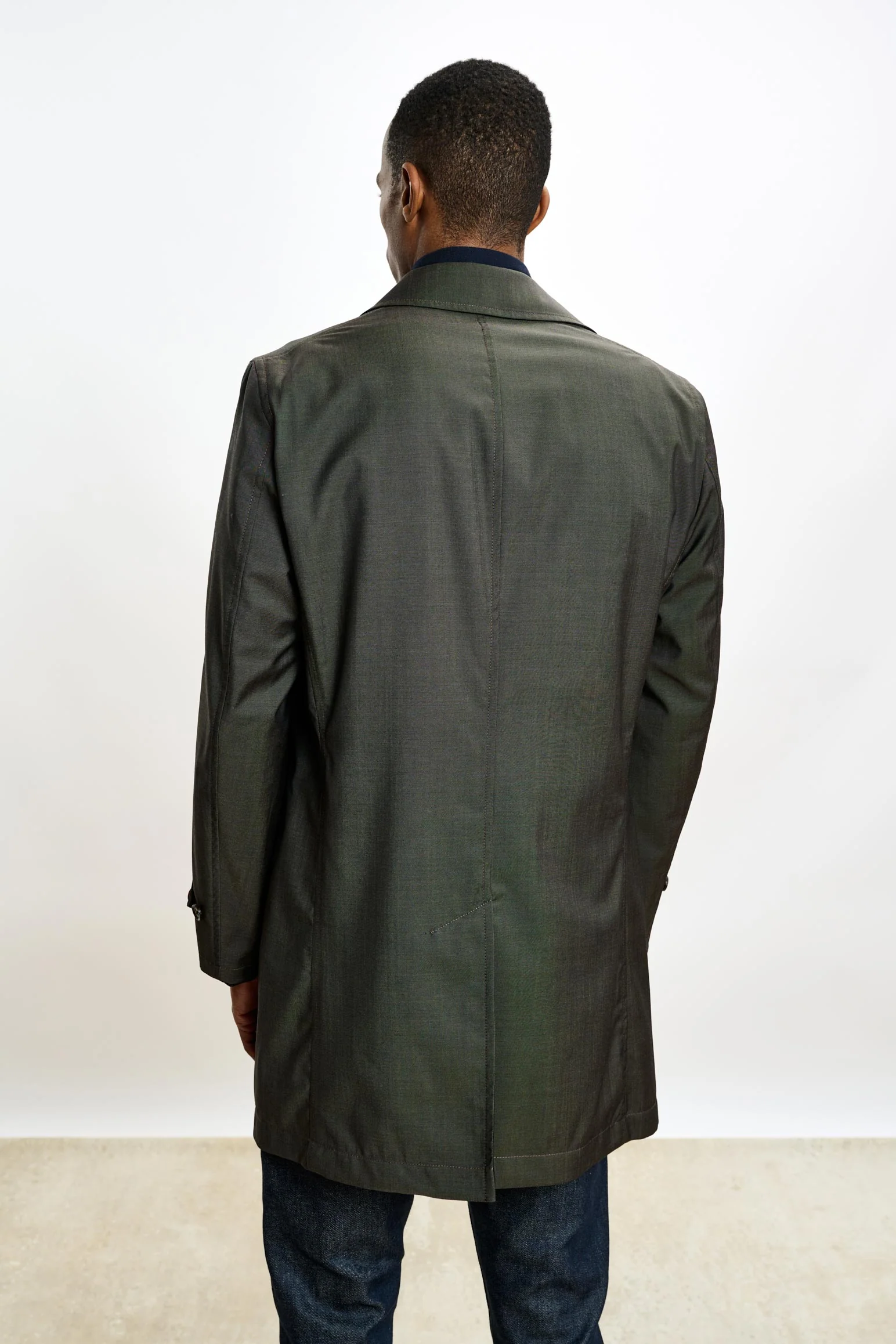 Taupe Lomond Reversible Raincoat - Image 6