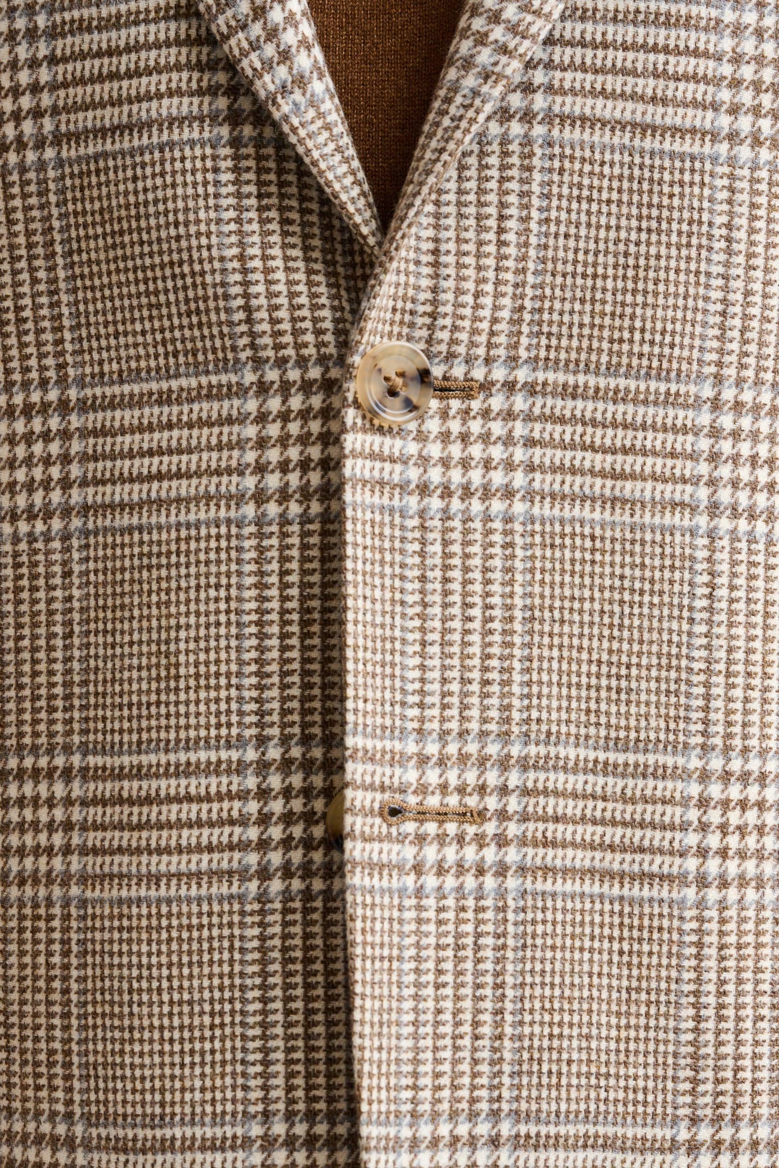Medium Beige Wool & Cashmere Soho Jacket Autumn Leaves - Image 3