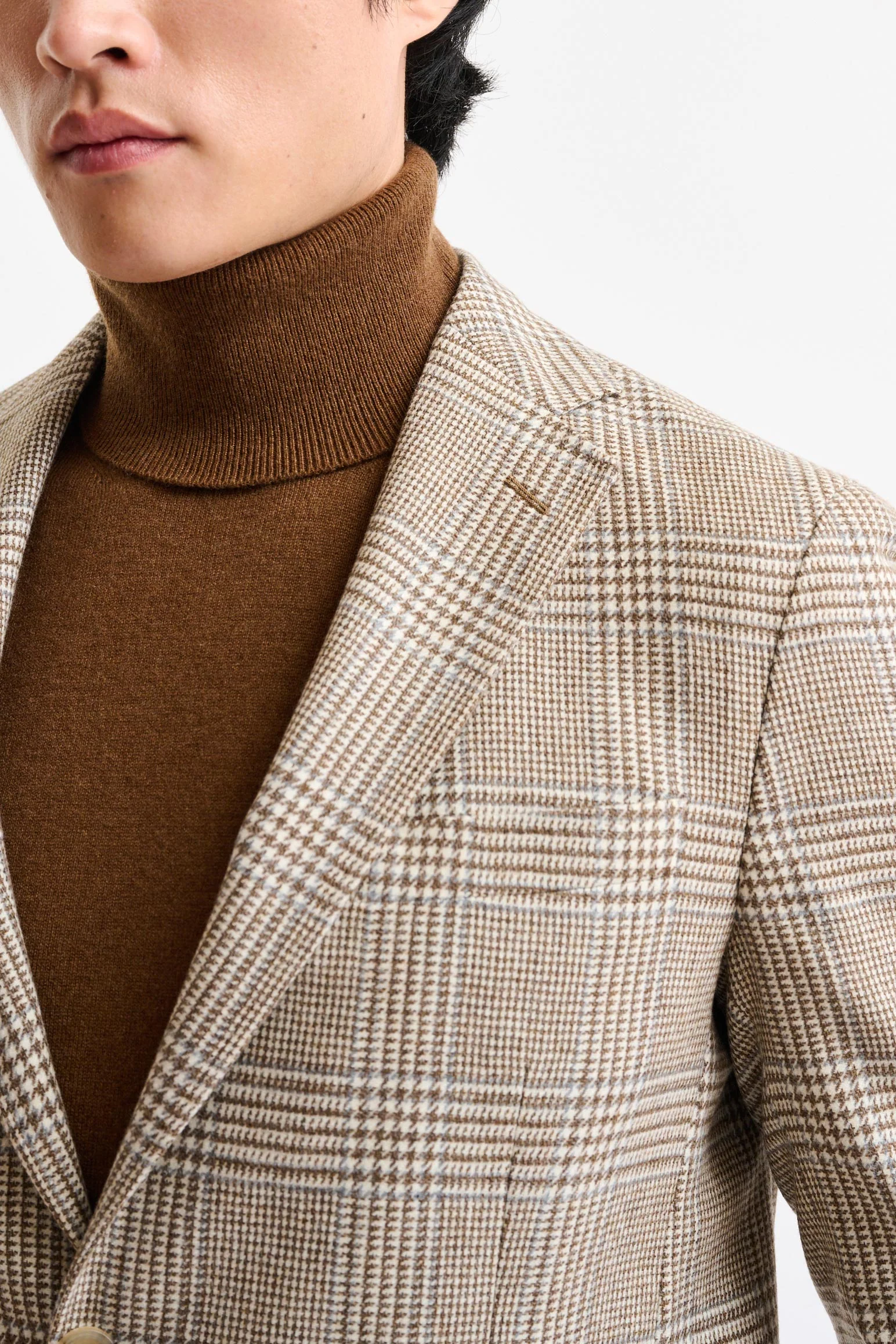 Medium Beige Wool & Cashmere Soho Jacket Autumn Leaves - Image 6
