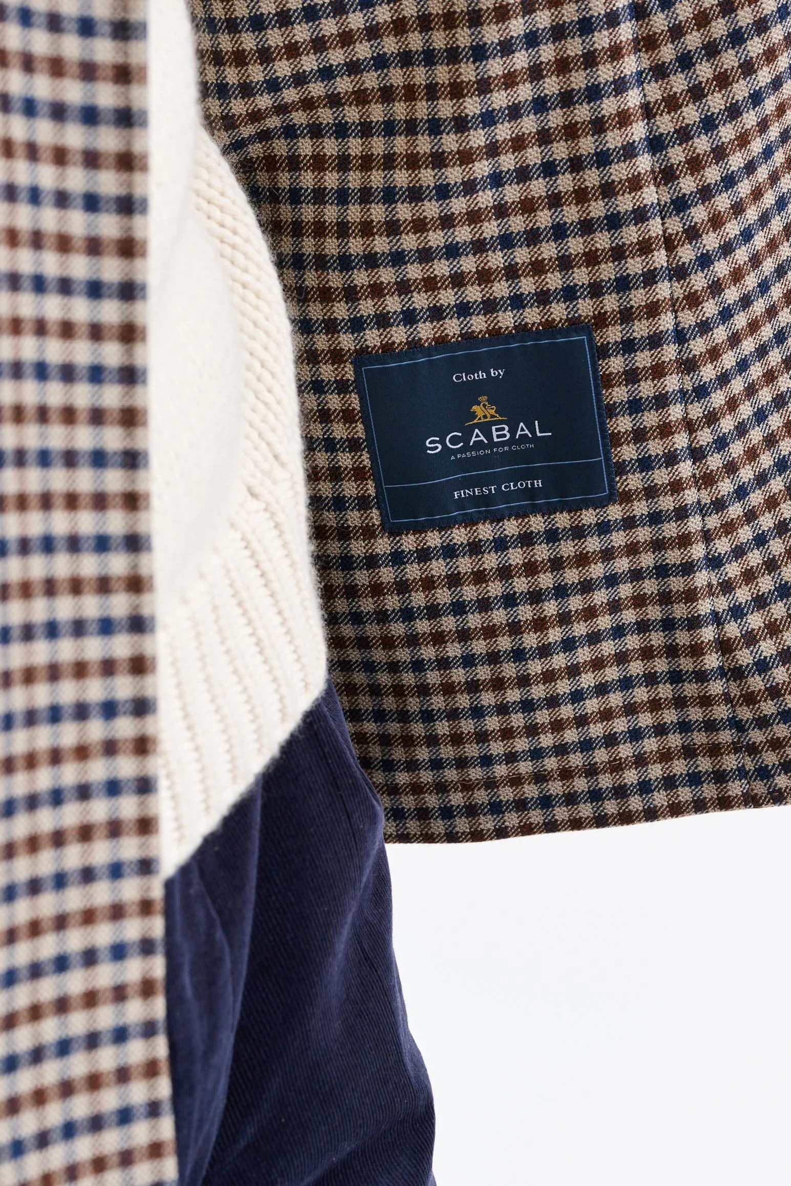 Medium Beige Wool Super 110's Soho Jacket Trend - Image 4